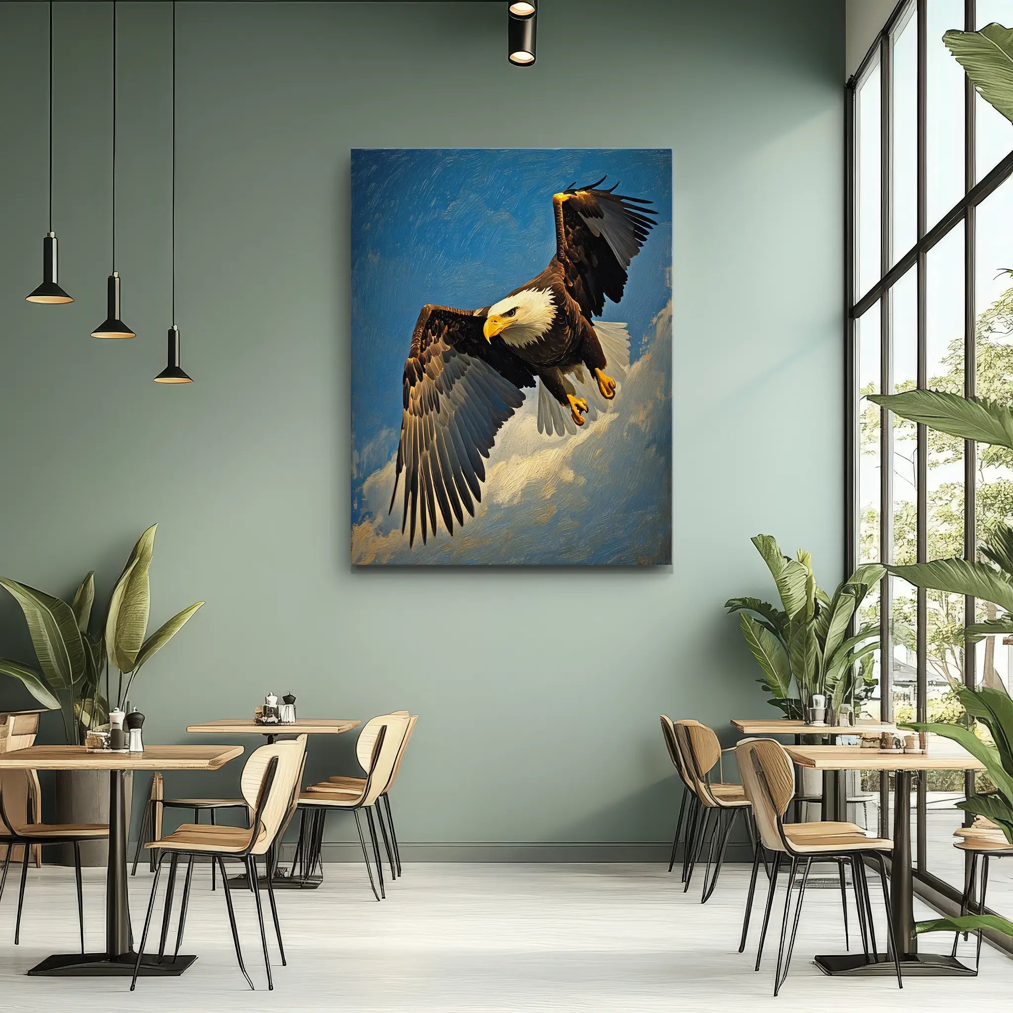 Bald Eagle Skyward Majesty Giclée Print 454002 Visual Wall Art AR3:4V-AR4:5V Giclée Print