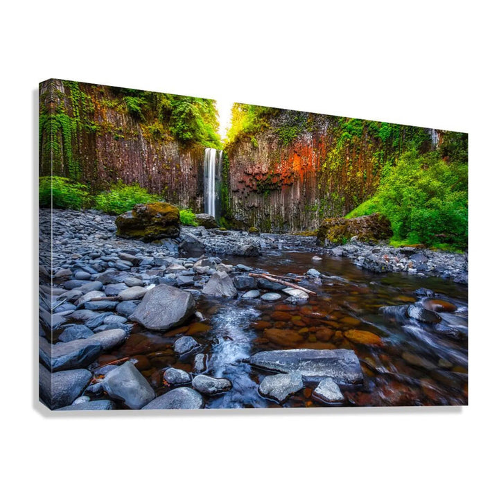 Basalt Falls Waterfall Giclée Print 32612 Giclée Stretched Canvas Print Visual Wall Art