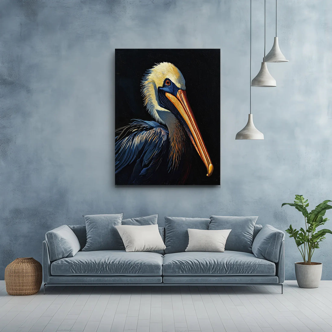 Beak And Beauty Pelican Giclée Print 454605 Visual Wall Art AR3:4V-AR4:5V Giclée Print