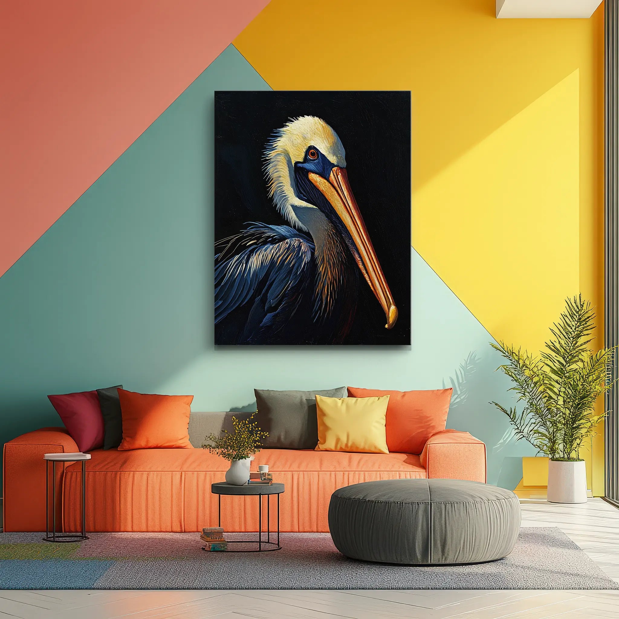 Beak And Beauty Pelican Giclée Print 454605 Visual Wall Art AR3:4V-AR4:5V Giclée Print