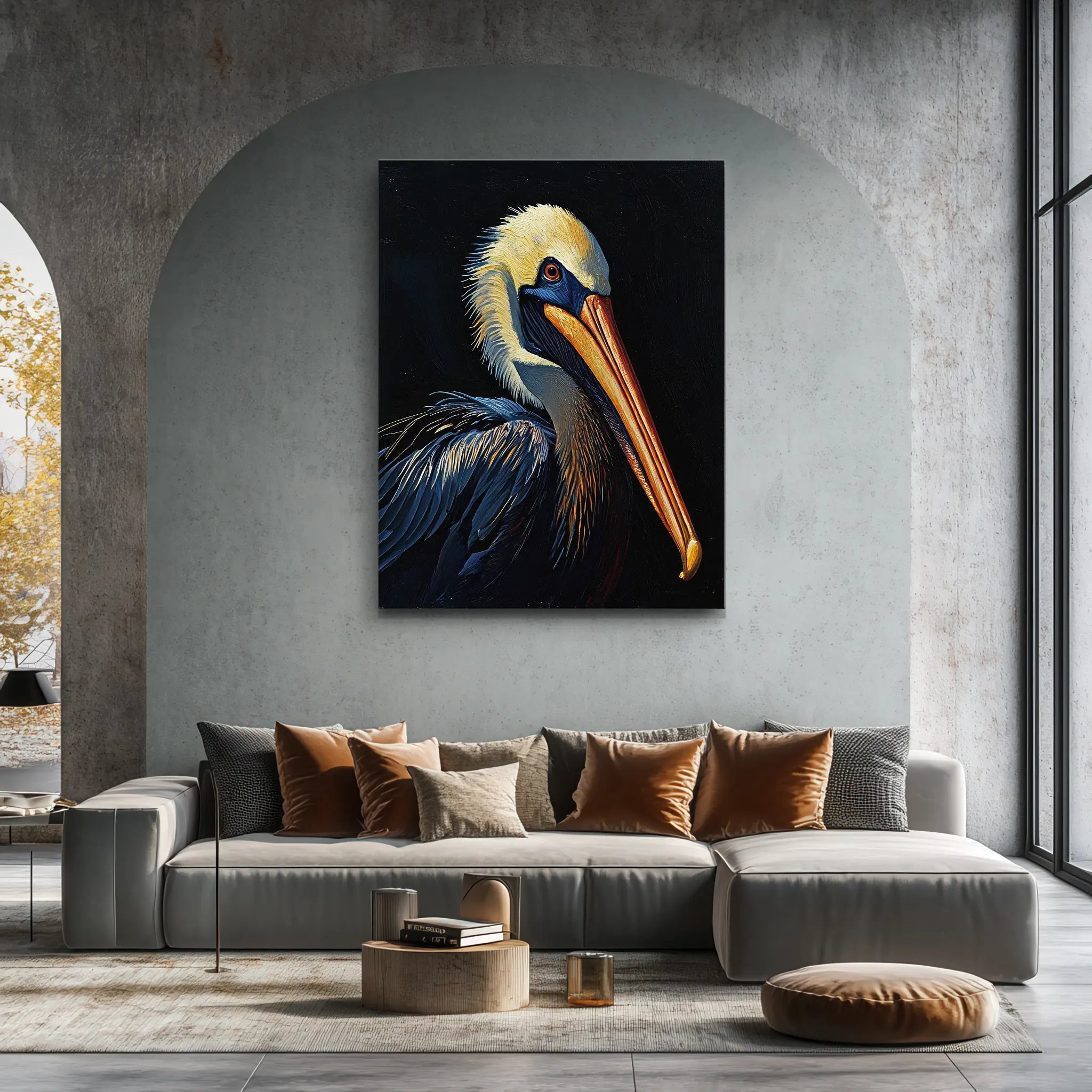 Beak And Beauty Pelican Giclée Print 454605 Visual Wall Art AR3:4V-AR4:5V Giclée Print