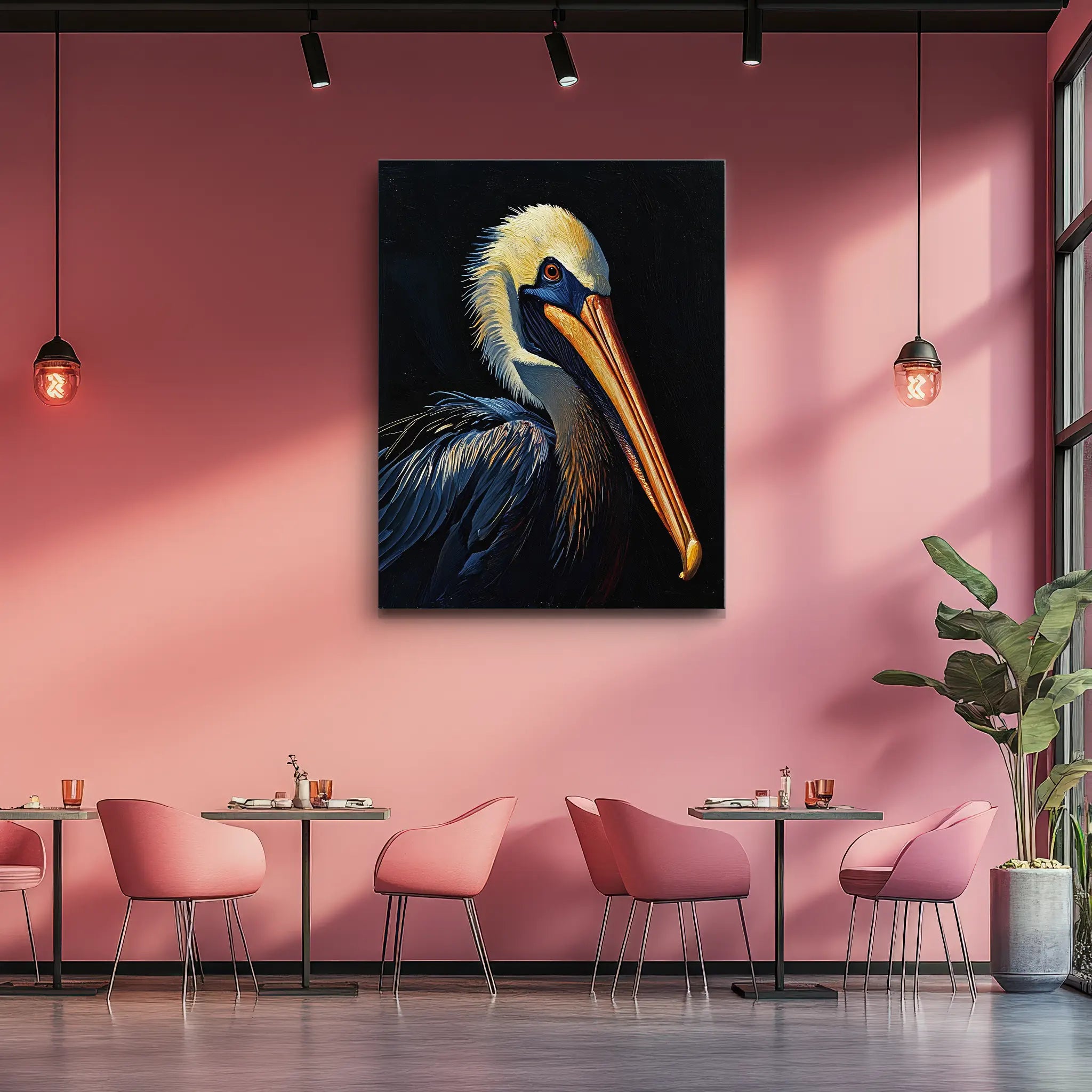 Beak And Beauty Pelican Giclée Print 454605 Visual Wall Art AR3:4V-AR4:5V Giclée Print