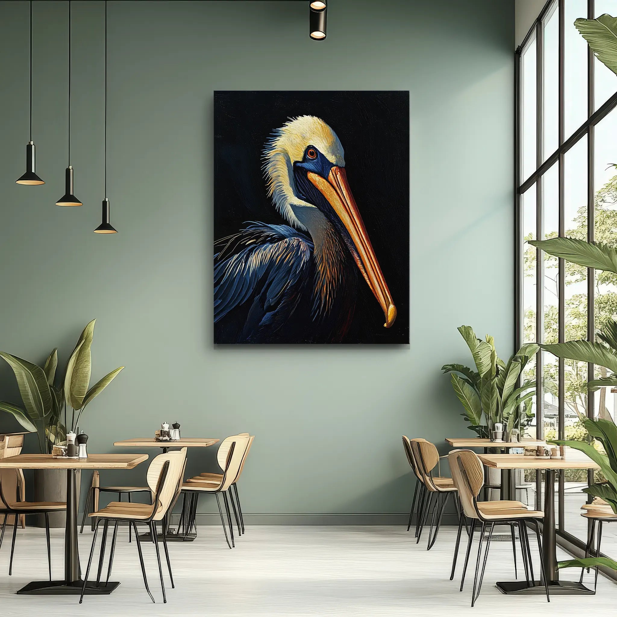 Beak And Beauty Pelican Giclée Print 454605 Visual Wall Art AR3:4V-AR4:5V Giclée Print