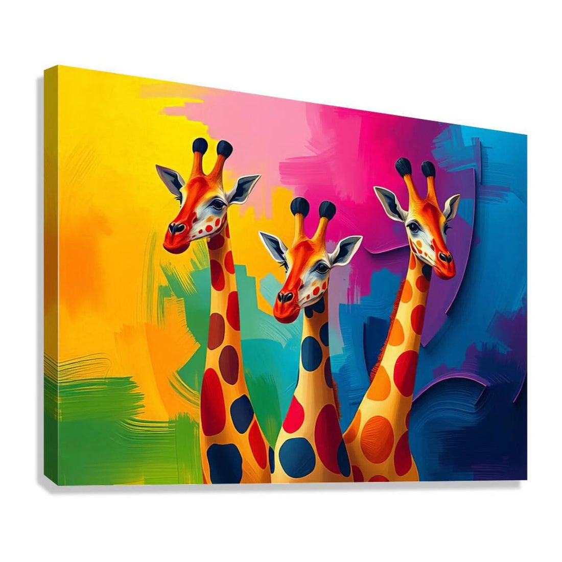 Beatiful Giraffes Giclée Print 43112 Giclée Stretched Canvas Print Visual Wall Art