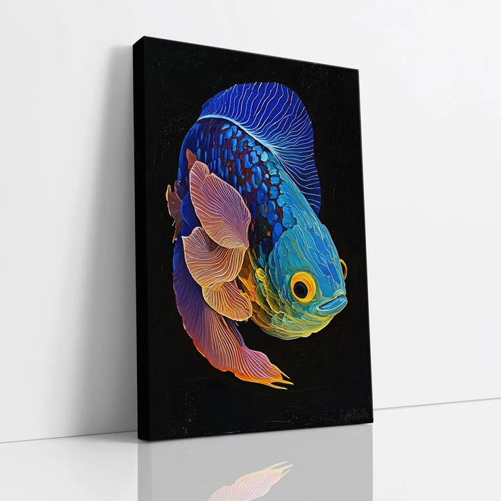 Betta Fish Color Burst Tropical Fish Giclée Print 231005 Visual Wall Art AR2:3V Giclée Print