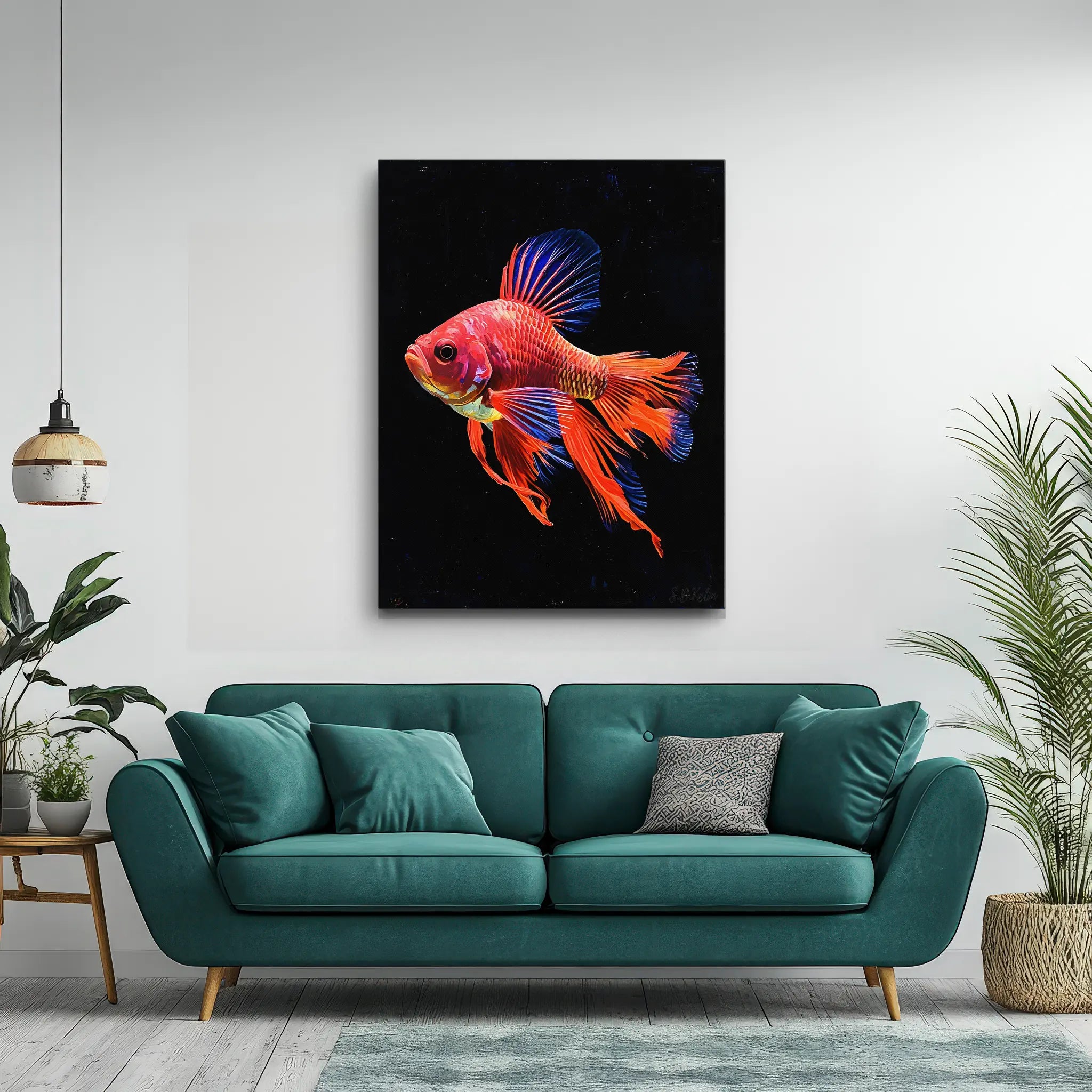 Betta Fish Giclée Print Siamese Fighting Fish 451001 Visual Wall Art AR3:4V-AR4:5V Giclée Print