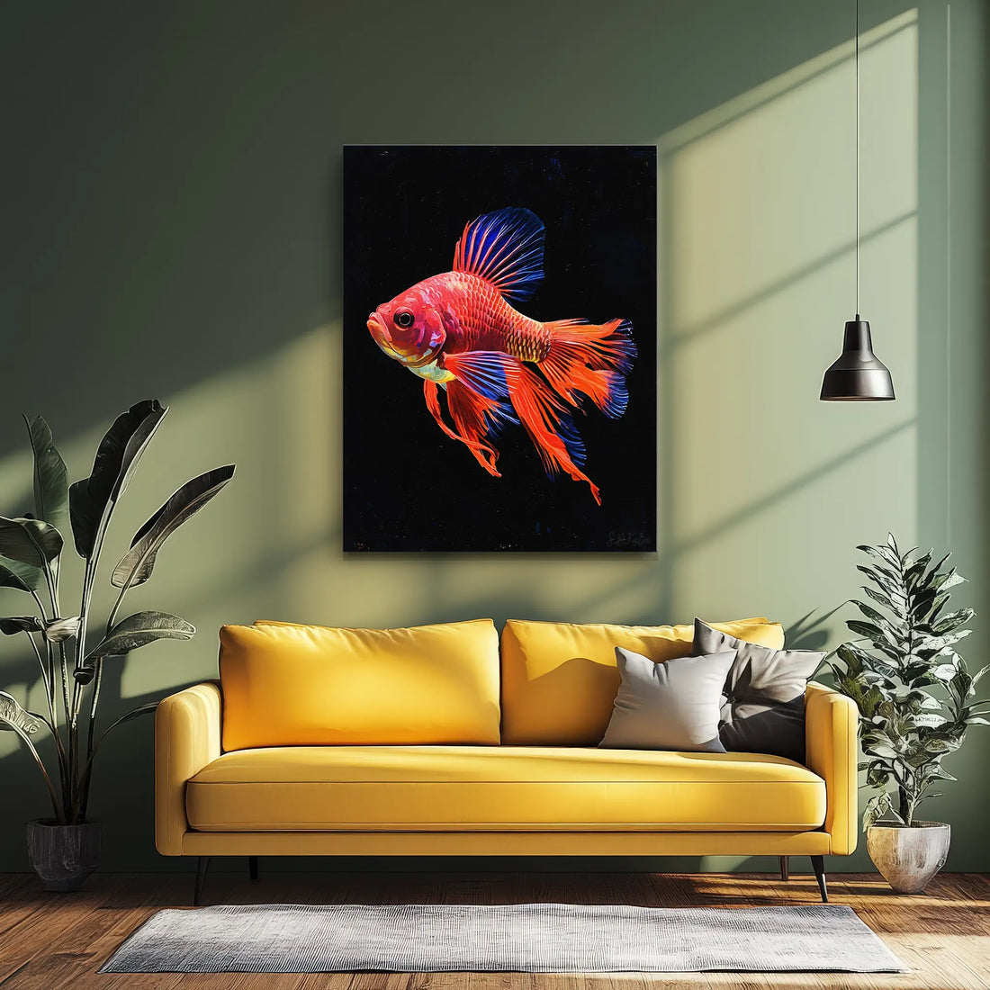 Betta Fish Giclée Print Siamese Fighting Fish 451001 Visual Wall Art AR3:4V-AR4:5V Giclée Print