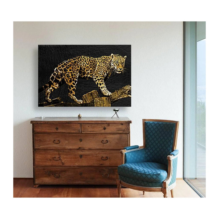 Black Gold Leopard Giclée Print 32914 Visual Wall Art