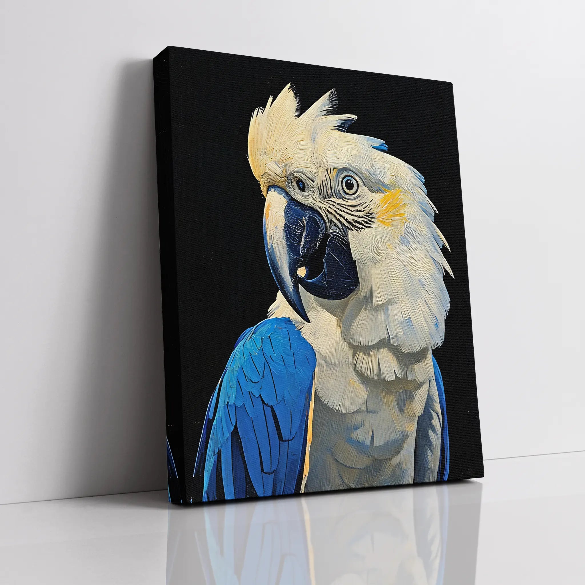 Blue And White Cockatoo Giclée Print 454606 Visual Wall Art AR3:4V-AR4:5V Giclée Print