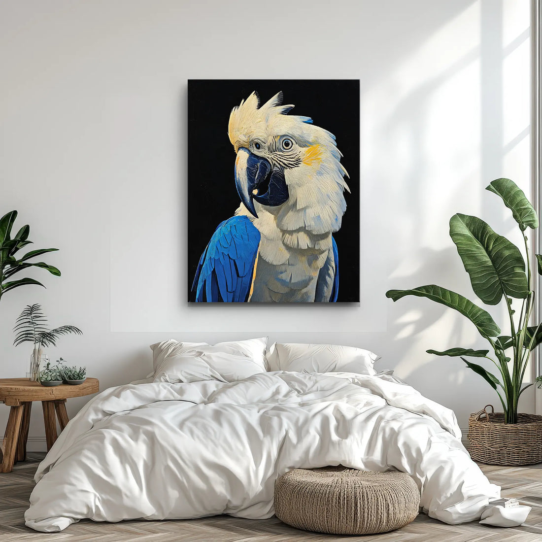 Blue And White Cockatoo Giclée Print 454606 Visual Wall Art AR3:4V-AR4:5V Giclée Print