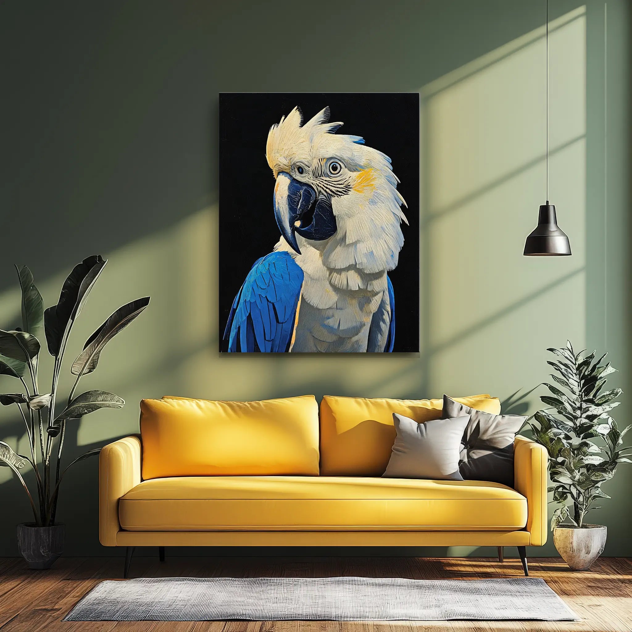 Blue And White Cockatoo Giclée Print 454606 Visual Wall Art AR3:4V-AR4:5V Giclée Print