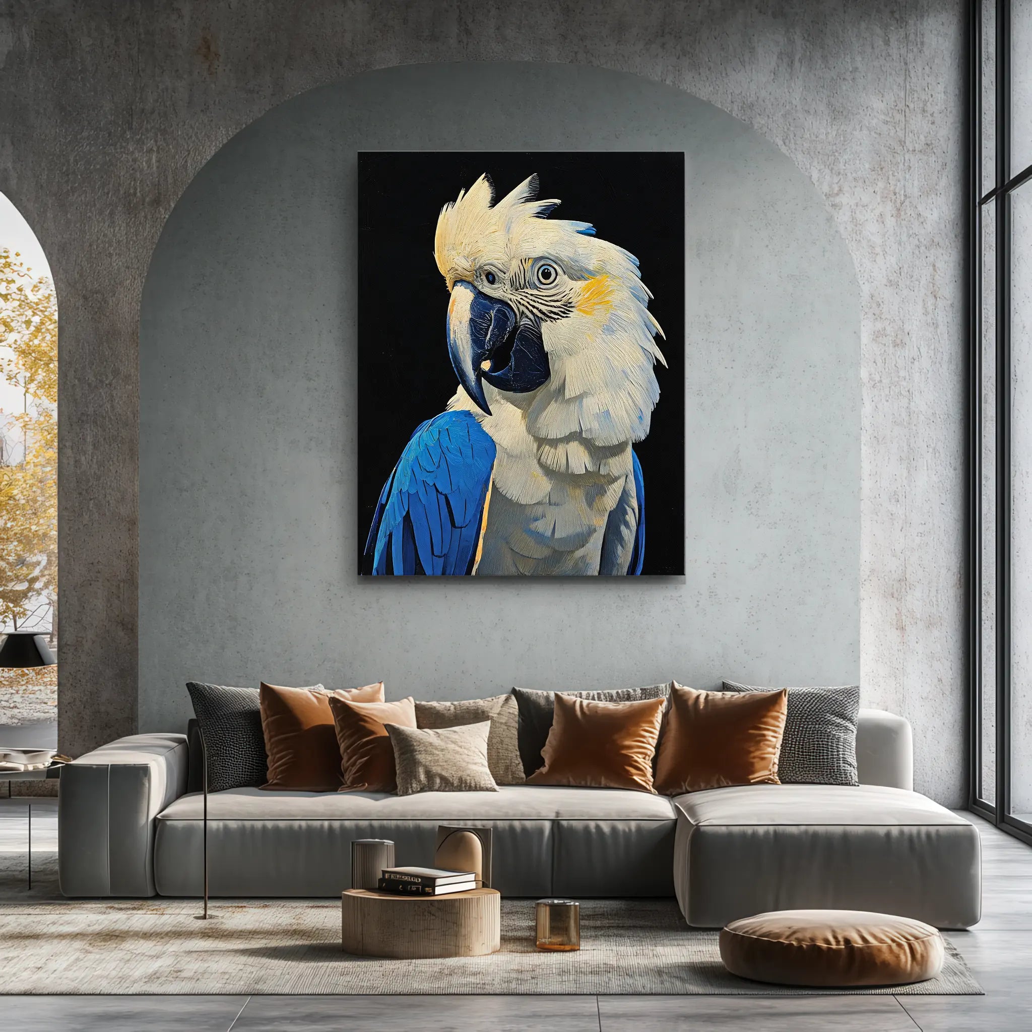 Blue And White Cockatoo Giclée Print 454606 Visual Wall Art AR3:4V-AR4:5V Giclée Print