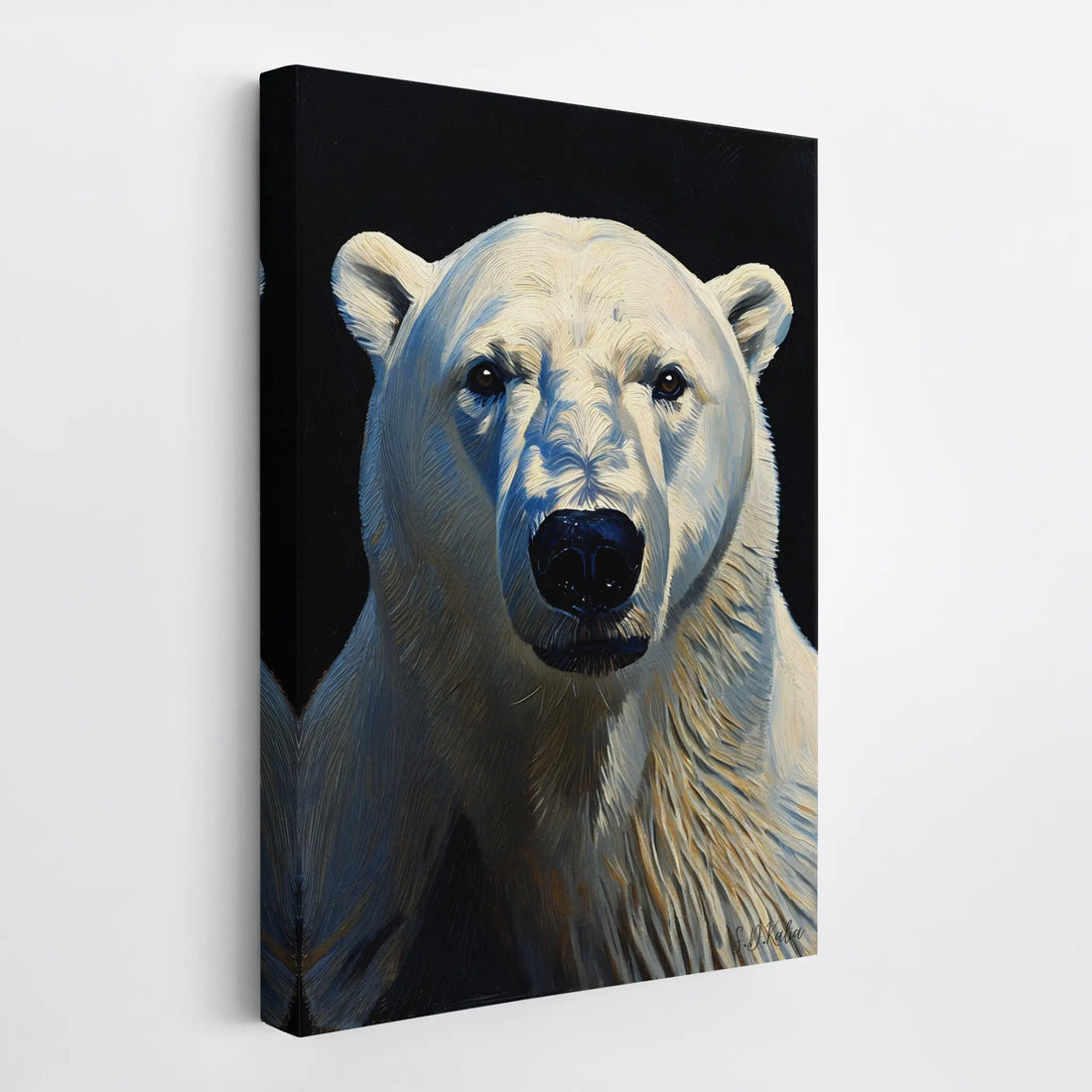 Blue-Hour Ice King Polar Bear Giclée Print 231006 Visual Wall Art AR2:3V Giclée Print