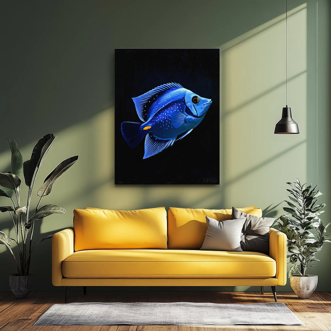 Blue Tang Giclée Print Paracanthurus hepatus 451004 Visual Wall Art AR3:4V-AR4:5V Giclée Print