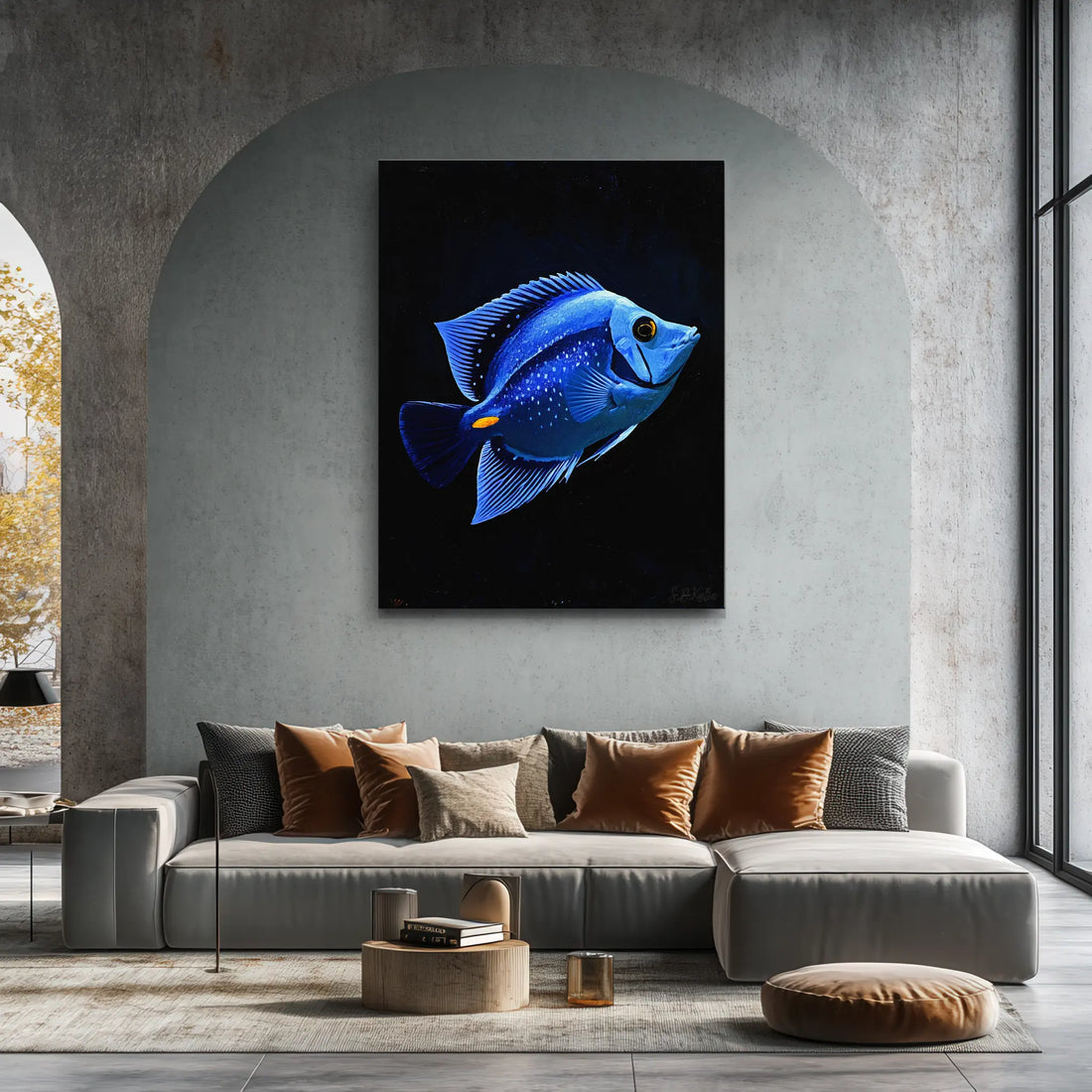 Blue Tang Giclée Print Paracanthurus hepatus 451004 Visual Wall Art AR3:4V-AR4:5V Giclée Print