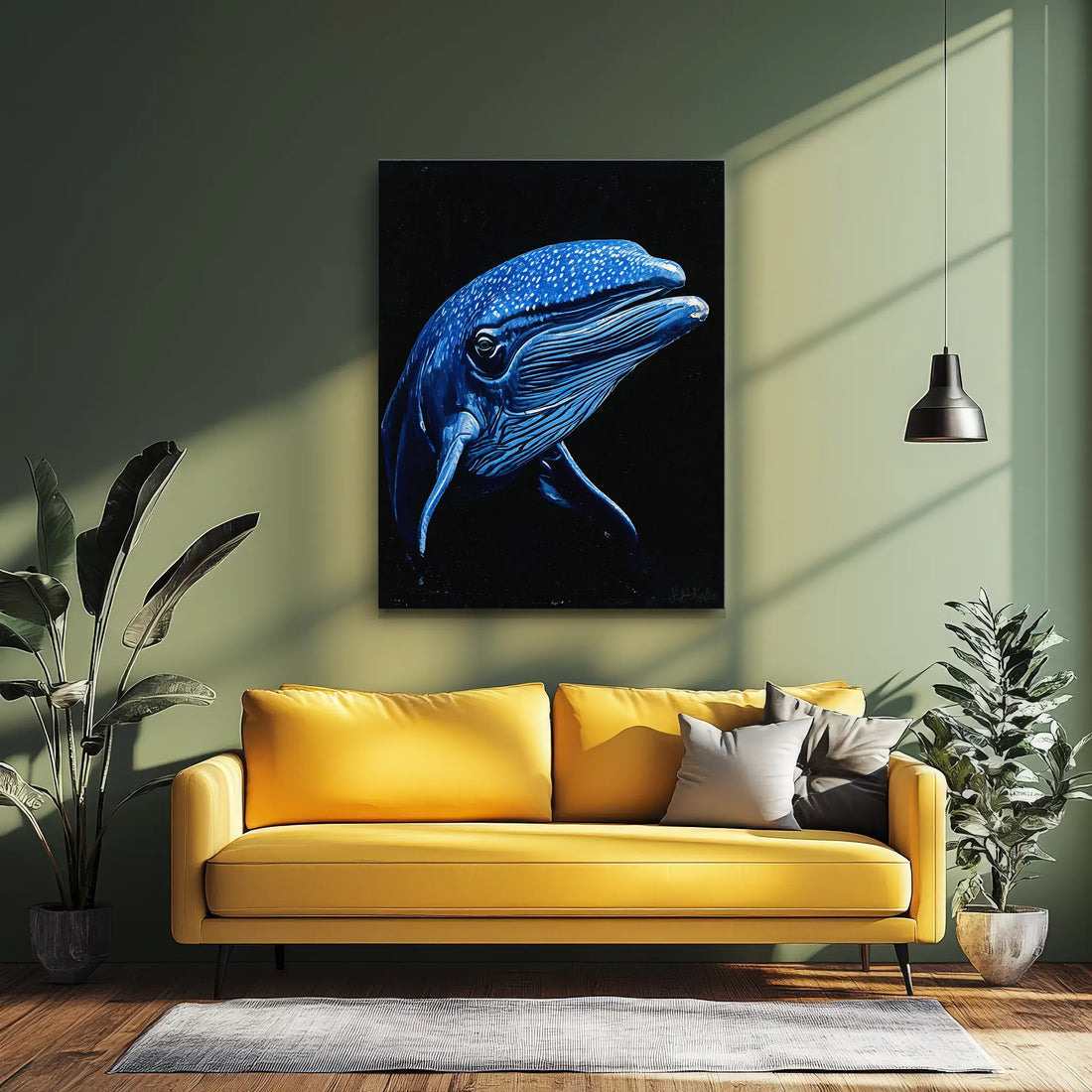 Blue Whale Giclée Print Balaenoptera musculus 451005 Visual Wall Art AR3:4V-AR4:5V Giclée Print