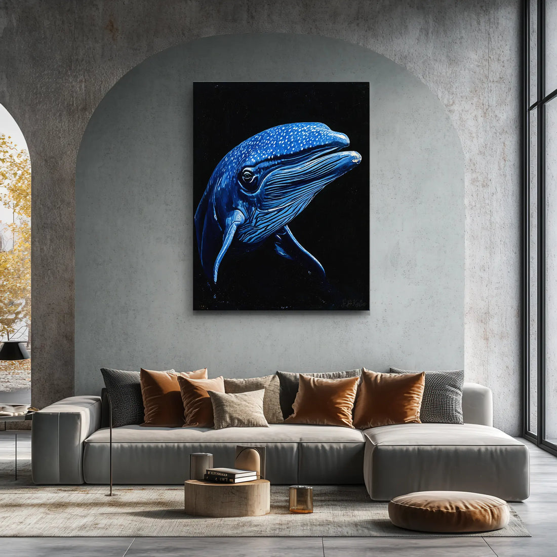 Blue Whale Giclée Print Balaenoptera musculus 451005 Visual Wall Art AR3:4V-AR4:5V Giclée Print