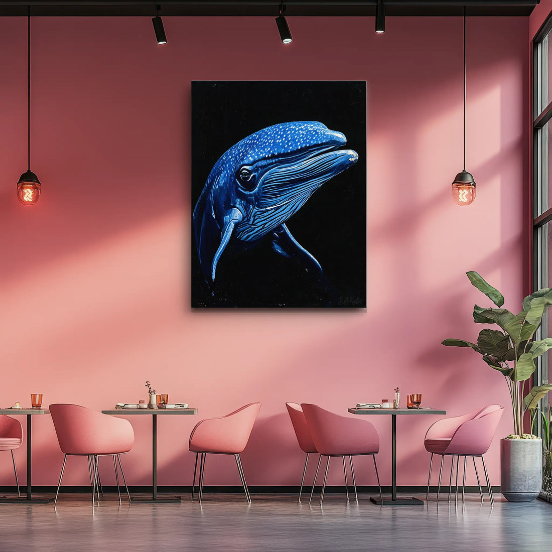 Blue Whale Giclée Print Balaenoptera musculus 451005 Visual Wall Art AR3:4V-AR4:5V Giclée Print