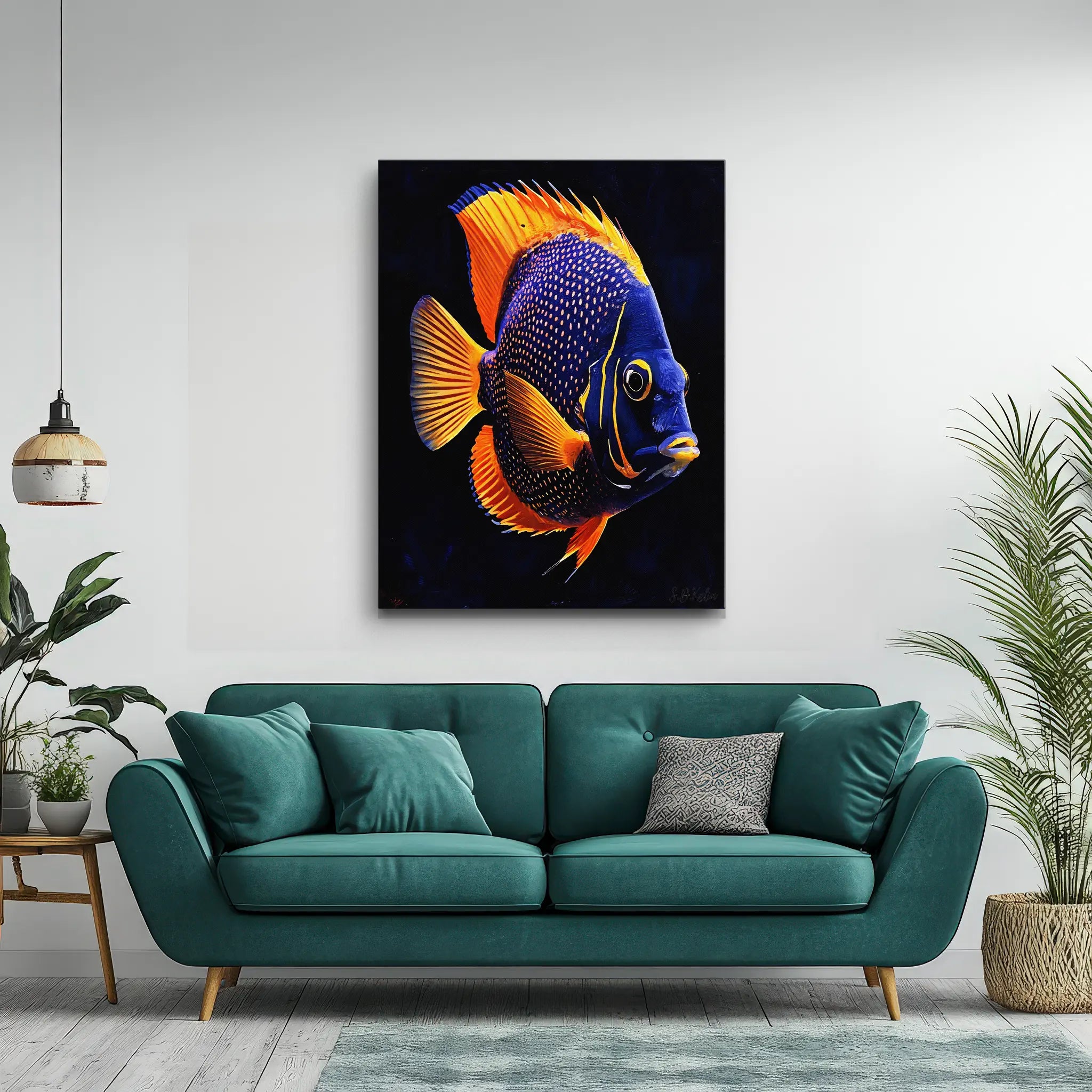 Blueface Angelfish Giclée Print 451006 Visual Wall Art AR3:4V-AR4:5V Giclée Print