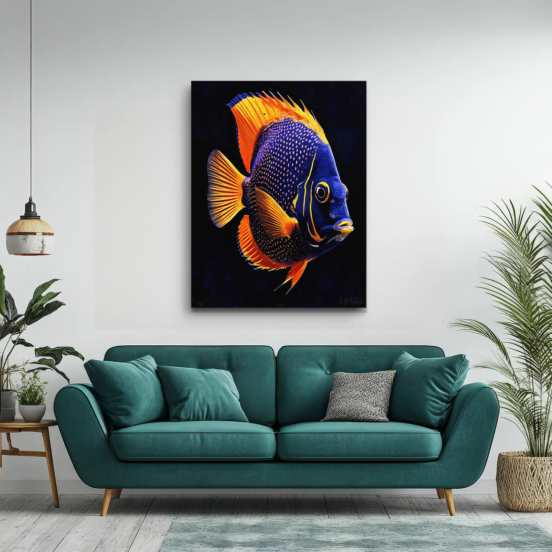 Blueface Angelfish Giclée Print 451006 Visual Wall Art AR3:4V-AR4:5V Giclée Print