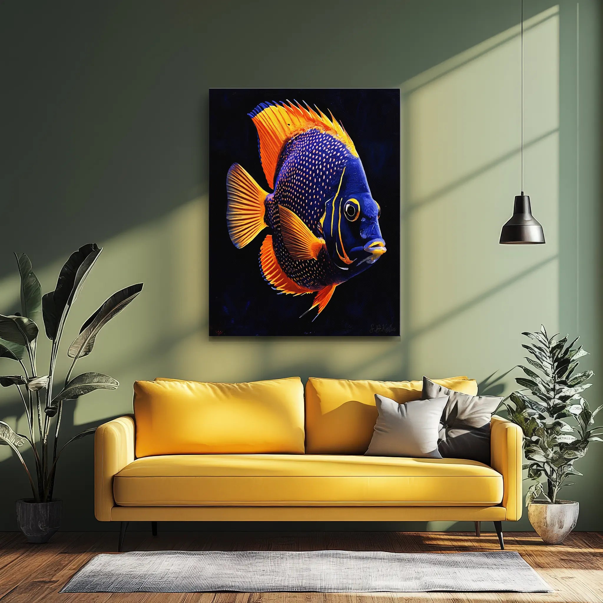 Blueface Angelfish Giclée Print 451006 Visual Wall Art AR3:4V-AR4:5V Giclée Print