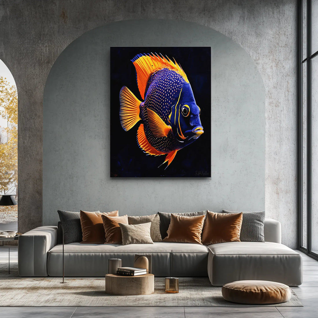 Blueface Angelfish Giclée Print 451006 Visual Wall Art AR3:4V-AR4:5V Giclée Print