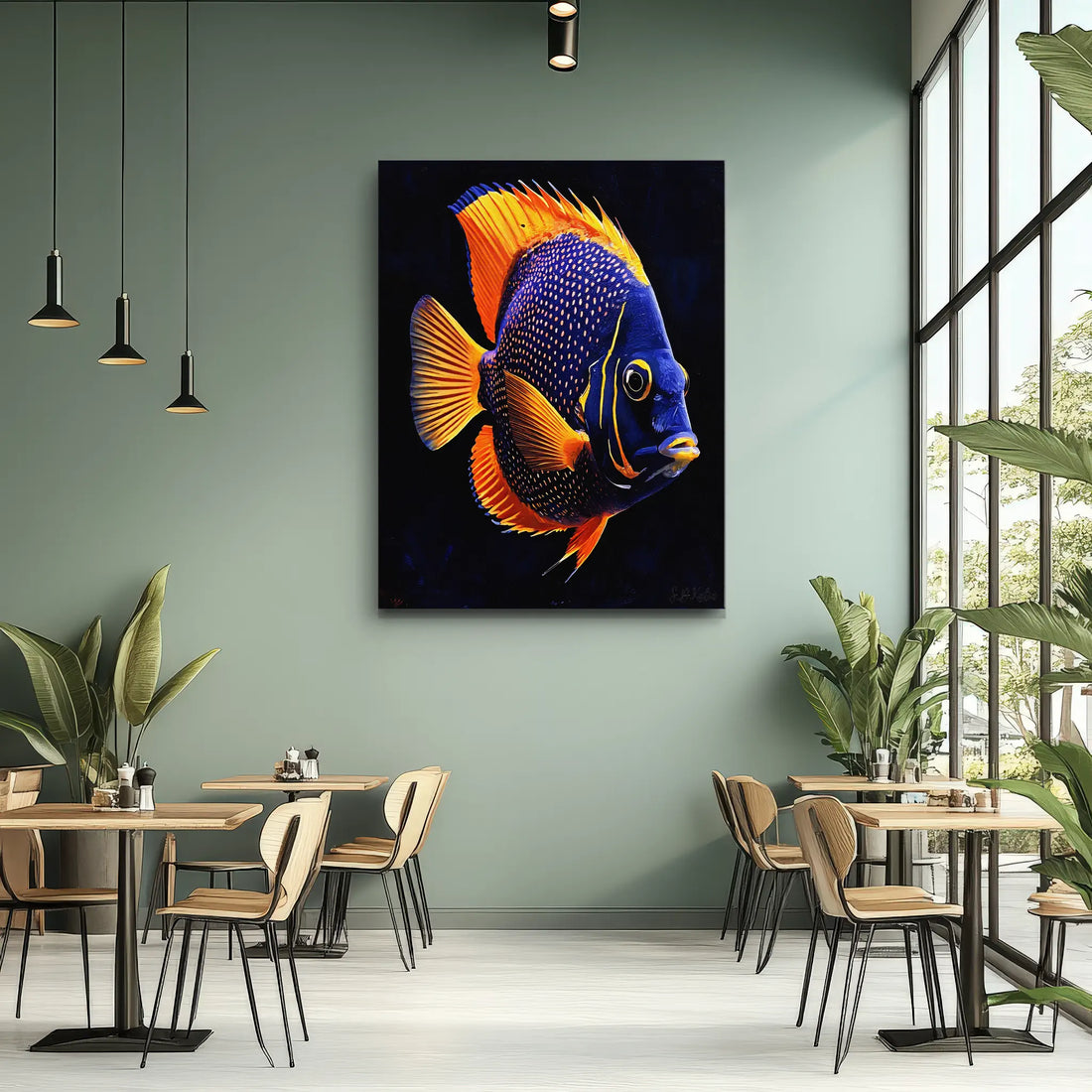 Blueface Angelfish Giclée Print 451006 Visual Wall Art AR3:4V-AR4:5V Giclée Print