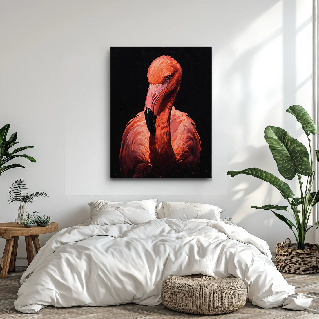 Blush Feather Charm Flamingo Giclée Print 454607 Visual Wall Art AR3:4V-AR4:5V Giclée Print