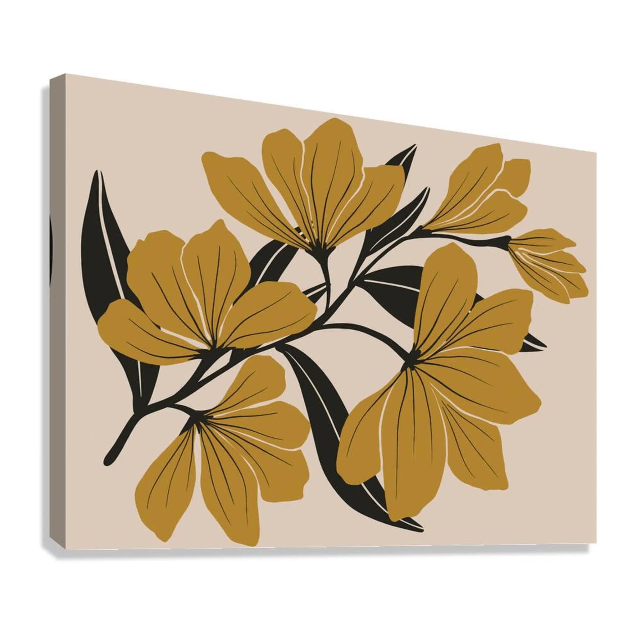 Branch Of Flowers Bohemian Giclée Print 43295H Giclée Stretched Canvas Print Visual Wall Art