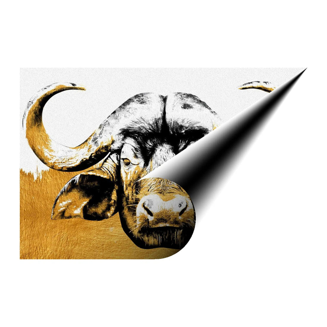 Bull Gold Giclee Print 32906 Pictorem.com