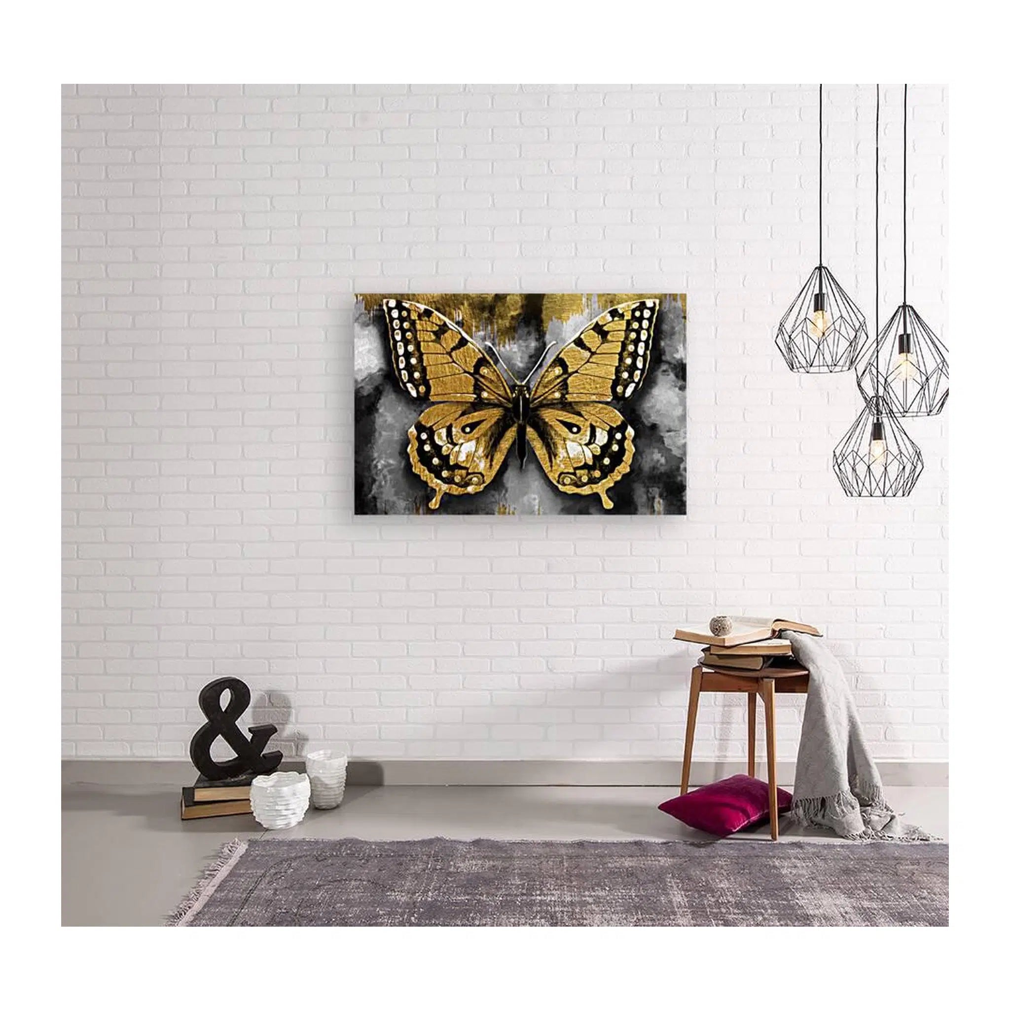 Butterfly Gold Giclée Print 32913 Visual Wall Art