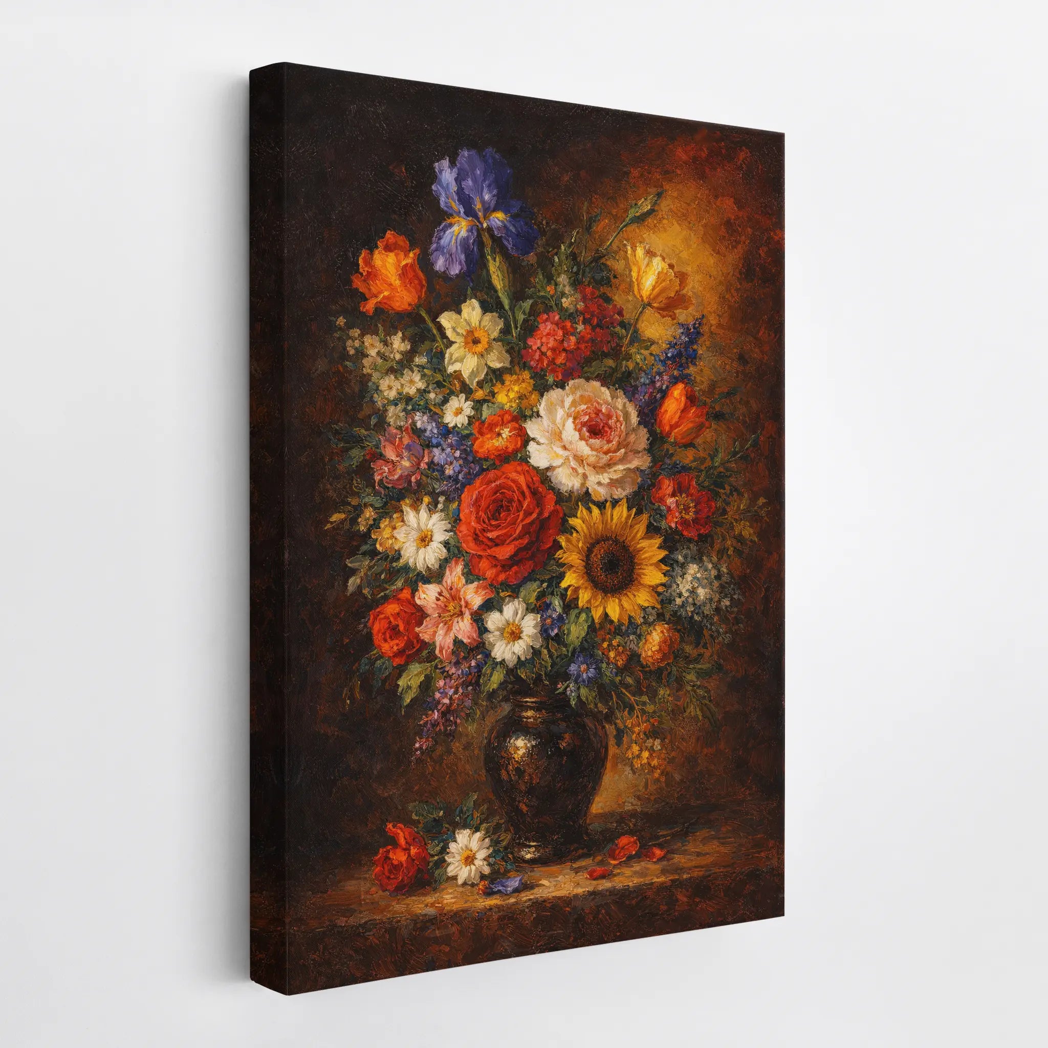 Candlelit Bouquet with Iris Still Life Giclée Print 232000 Visual Wall Art AR2:3V Giclée Print