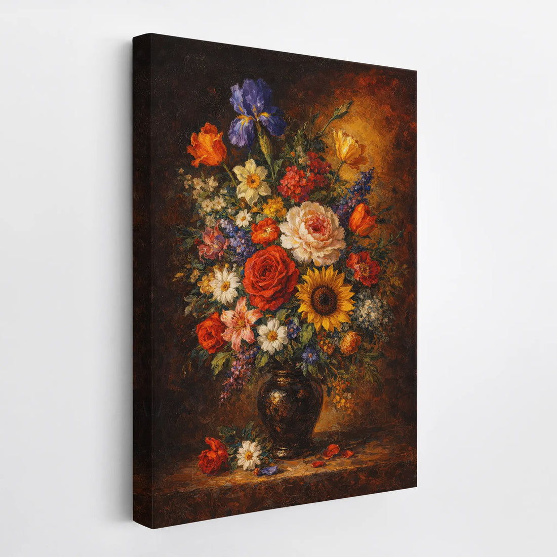 Candlelit Bouquet with Iris Still Life Giclée Print 232000 Visual Wall Art AR2:3V Giclée Print