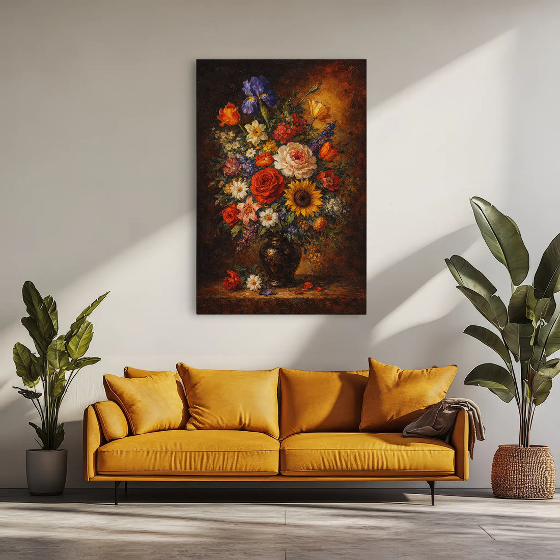 Candlelit Bouquet with Iris Still Life Giclée Print 232000 Visual Wall Art AR2:3V Giclée Print