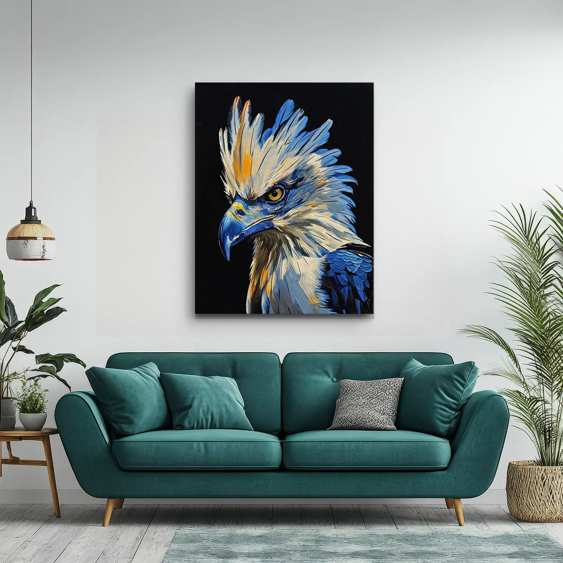 Celestial Guardian Blue Eagle Giclée Print 454609 Visual Wall Art AR3:4V-AR4:5V Giclée Print