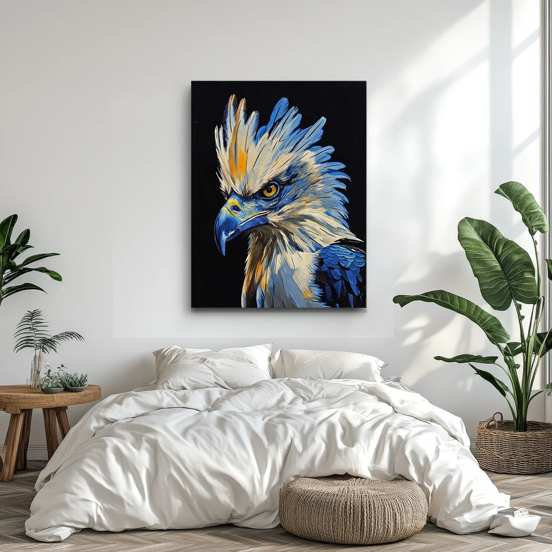 Celestial Guardian Blue Eagle Giclée Print 454609 Visual Wall Art AR3:4V-AR4:5V Giclée Print