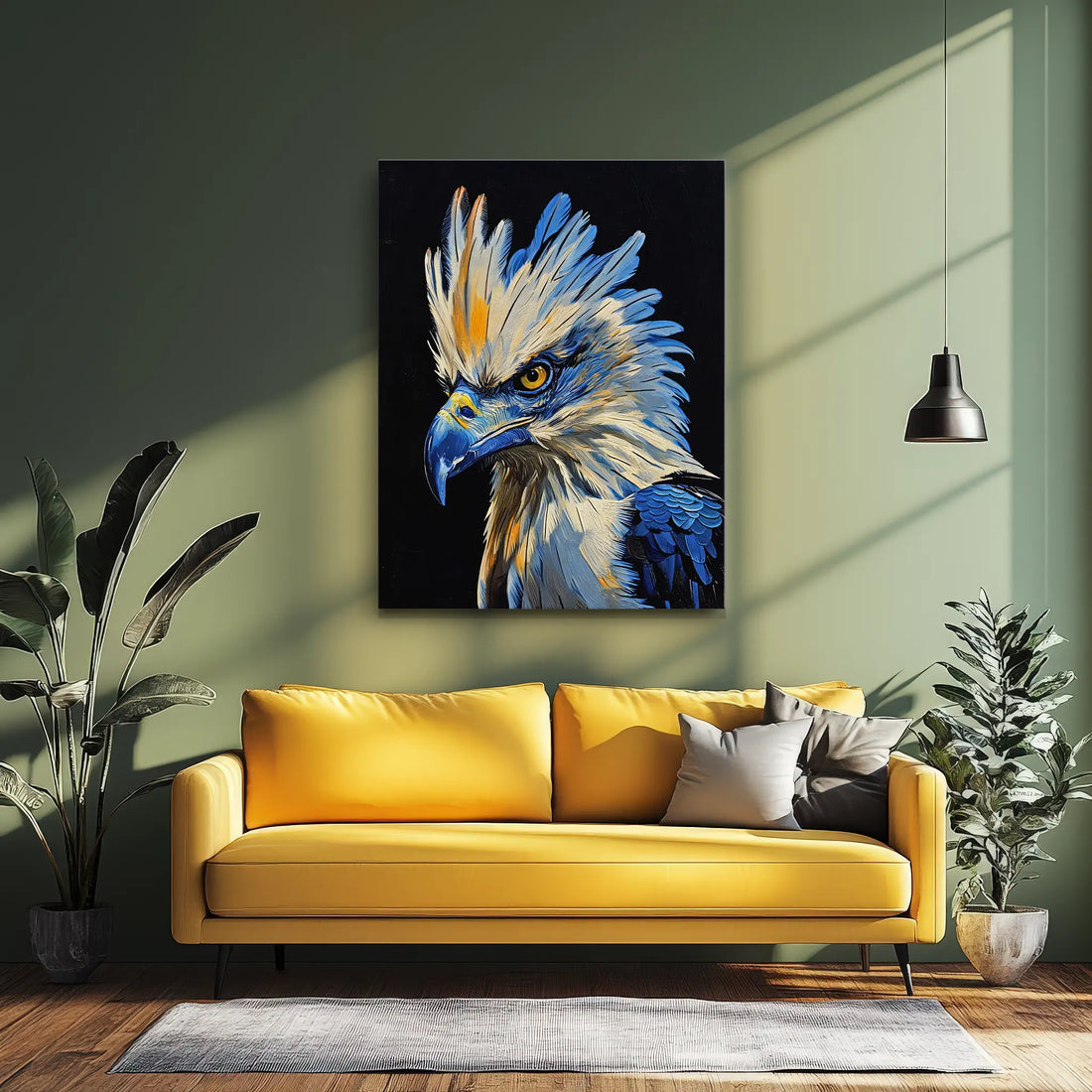 Celestial Guardian Blue Eagle Giclée Print 454609 Visual Wall Art AR3:4V-AR4:5V Giclée Print