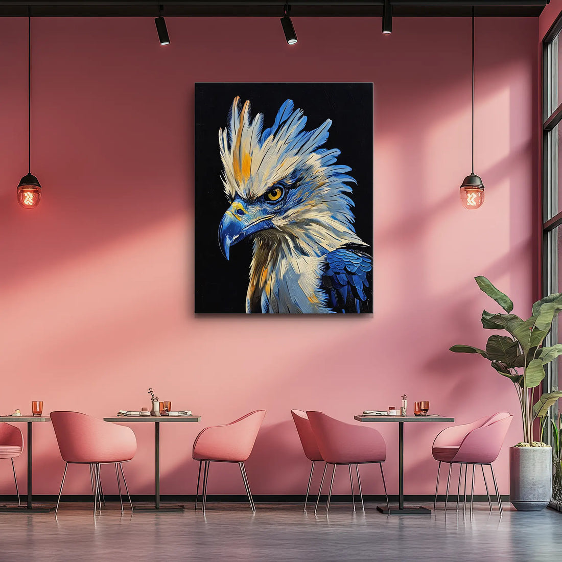 Celestial Guardian Blue Eagle Giclée Print 454609 Visual Wall Art AR3:4V-AR4:5V Giclée Print