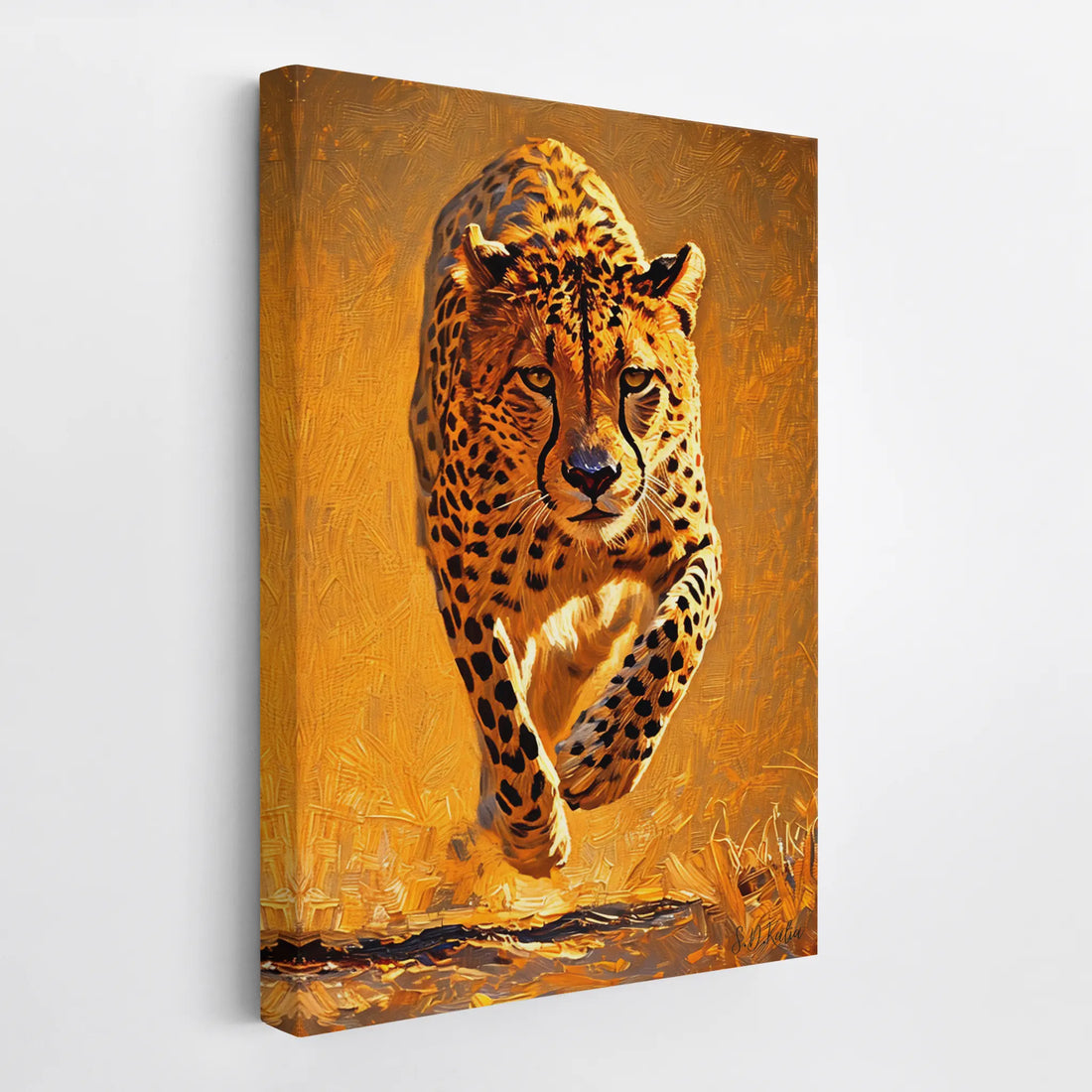 Cheetah in Full Sprint Giclée Print 231009 Visual Wall Art AR2:3V Giclée Print