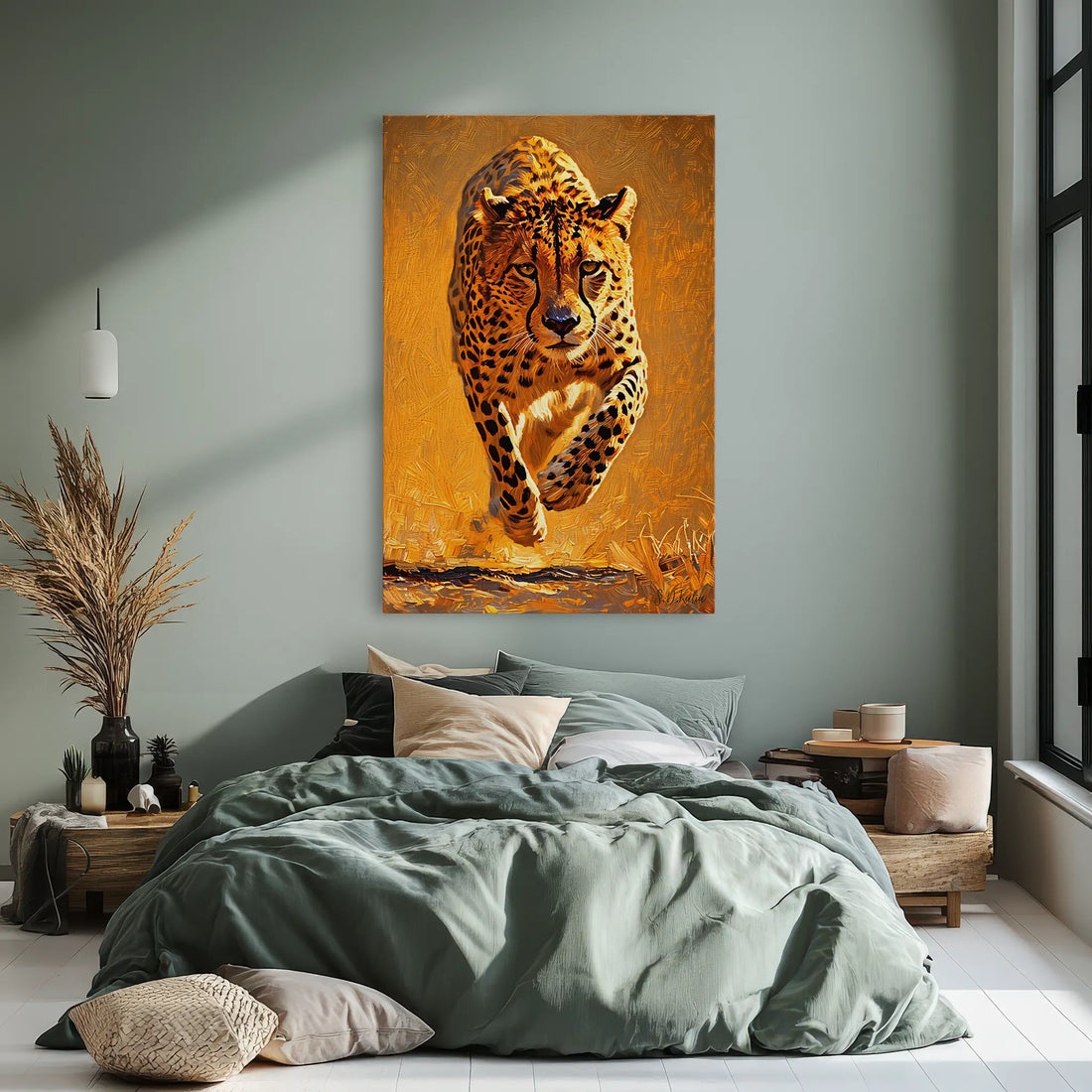 Cheetah in Full Sprint Giclée Print 231009 Visual Wall Art AR2:3V Giclée Print
