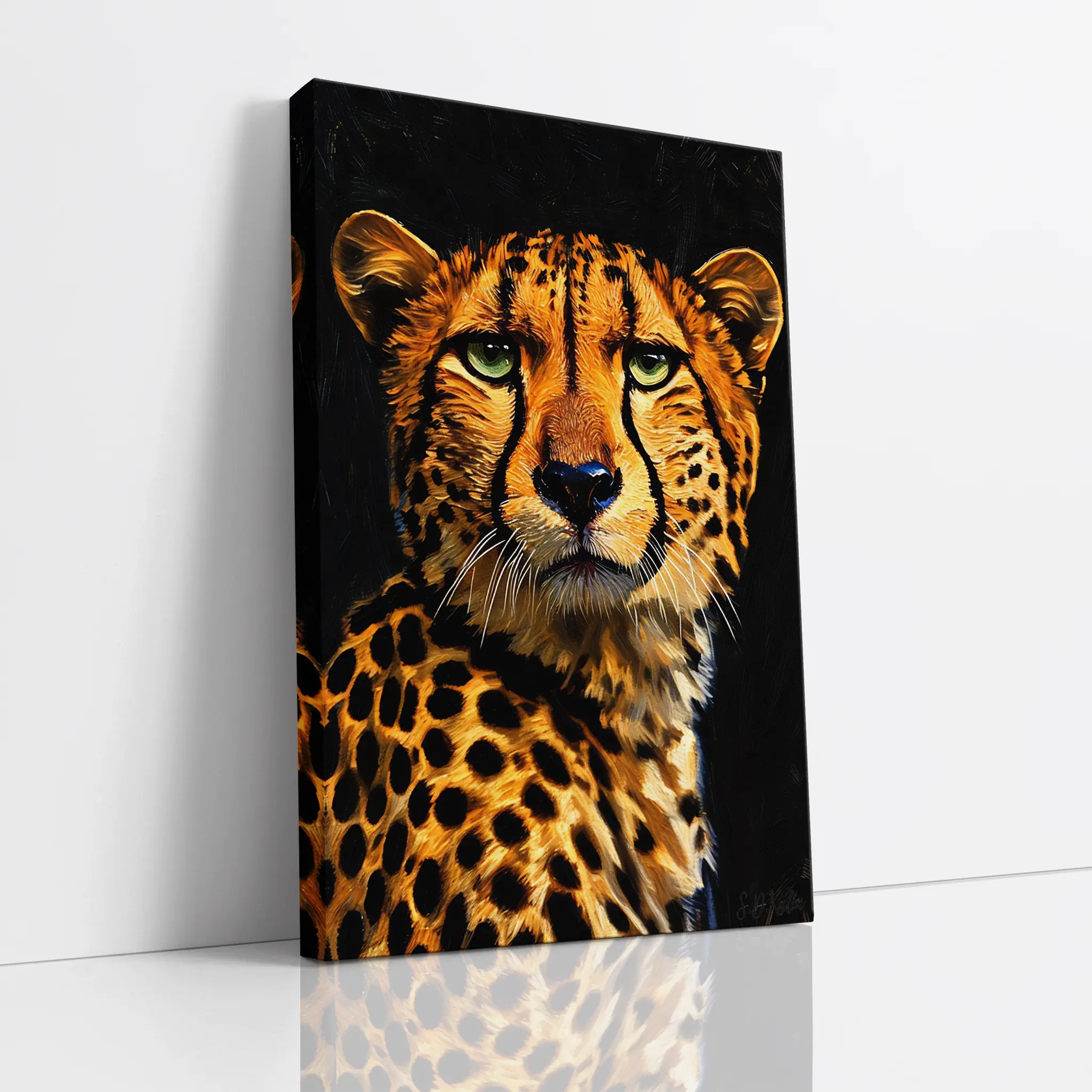 Cheetah in Shadow Giclée Print 231010 Visual Wall Art AR2:3V Giclée Print