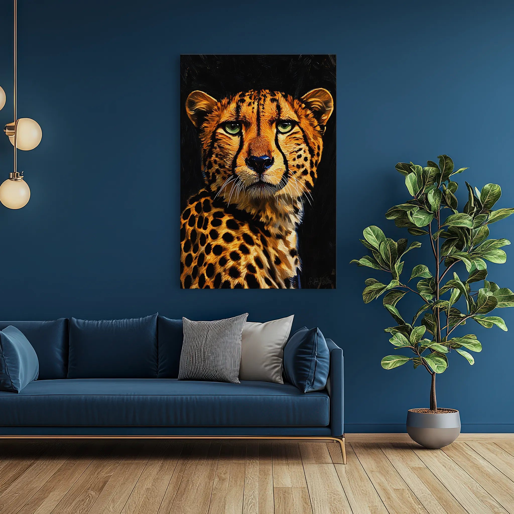 Cheetah in Shadow Giclée Print 231010 Visual Wall Art AR2:3V Giclée Print