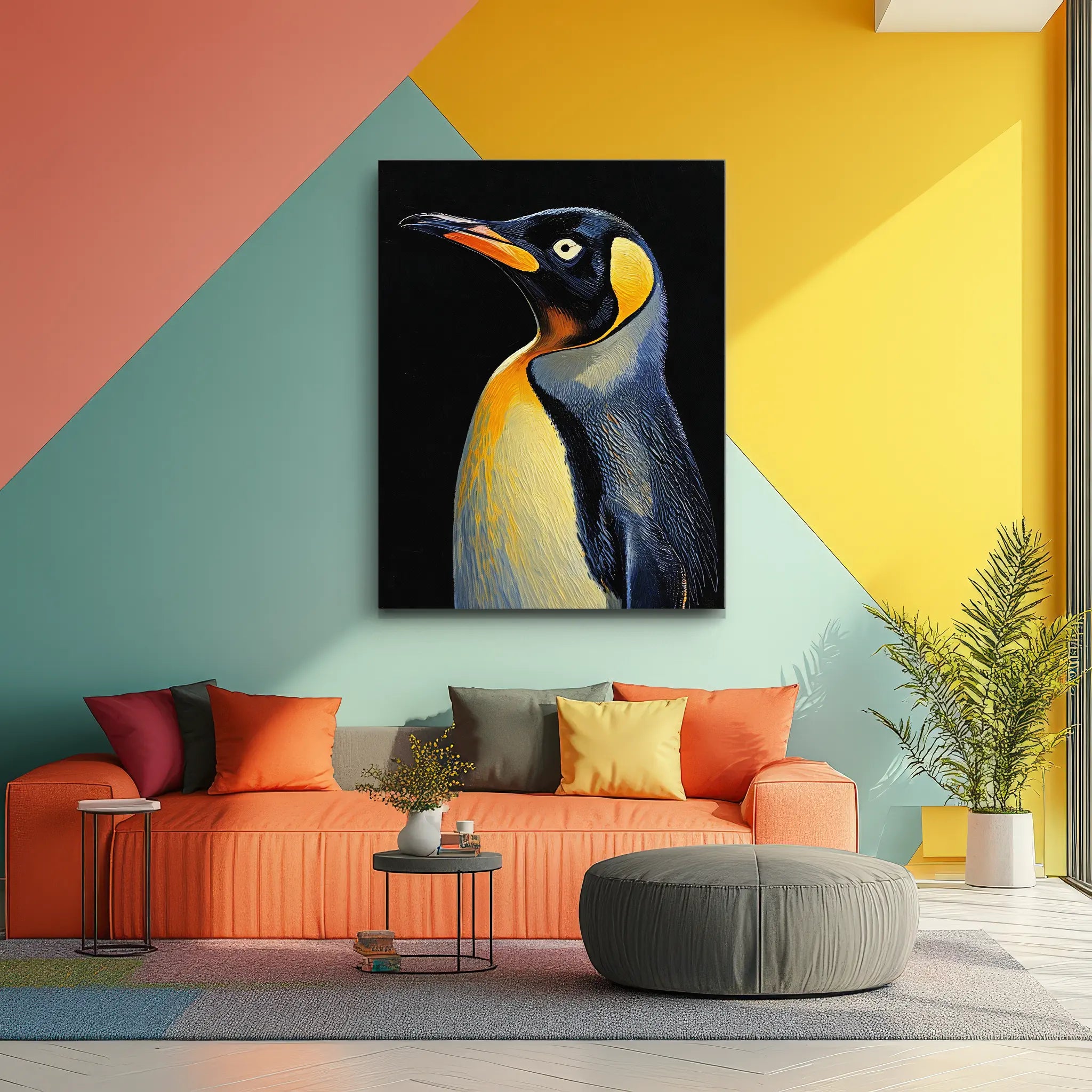Chilly Charm King Penguin Giclée Print 454612 Visual Wall Art AR3:4V-AR4:5V Giclée Print
