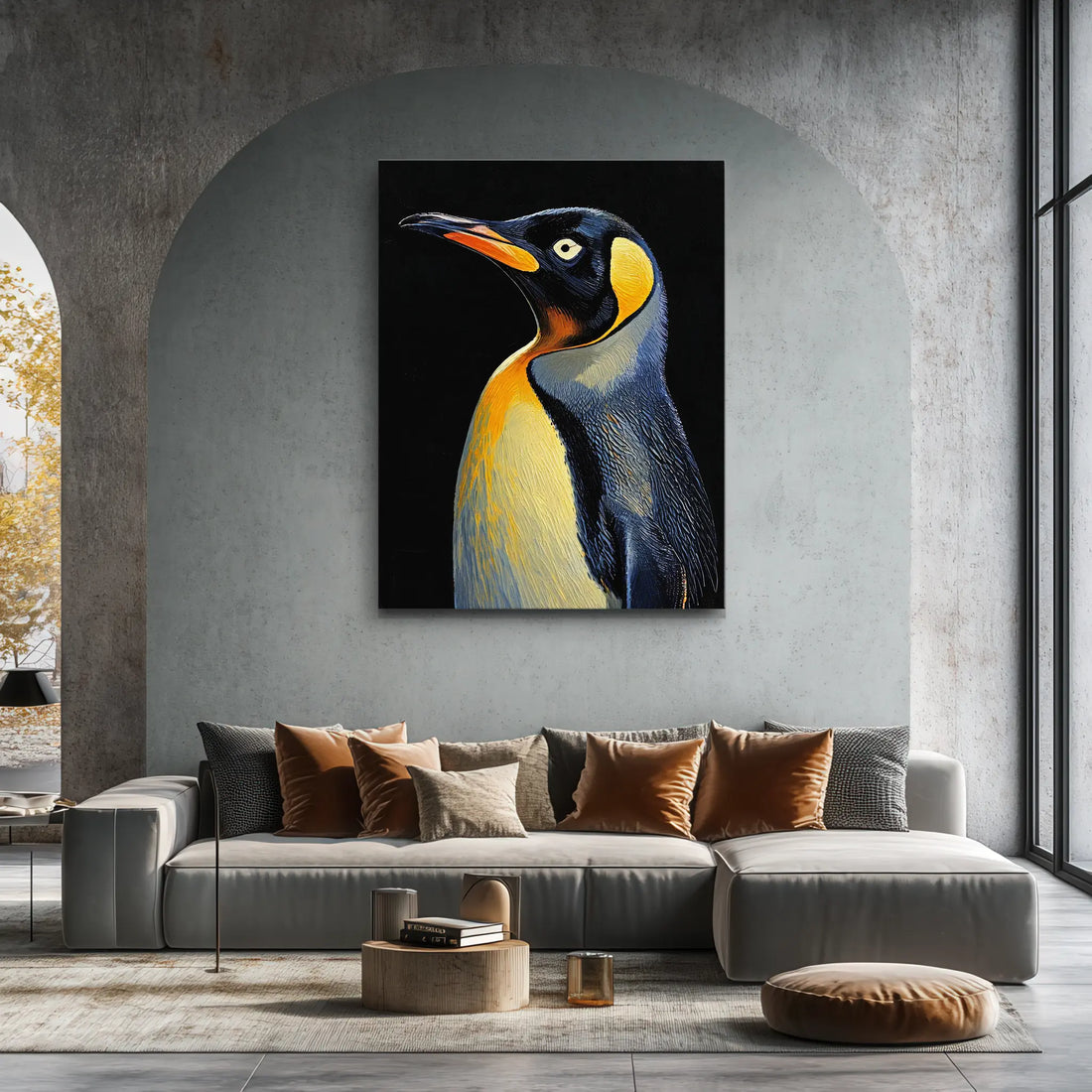 Chilly Charm King Penguin Giclée Print 454612 Visual Wall Art AR3:4V-AR4:5V Giclée Print