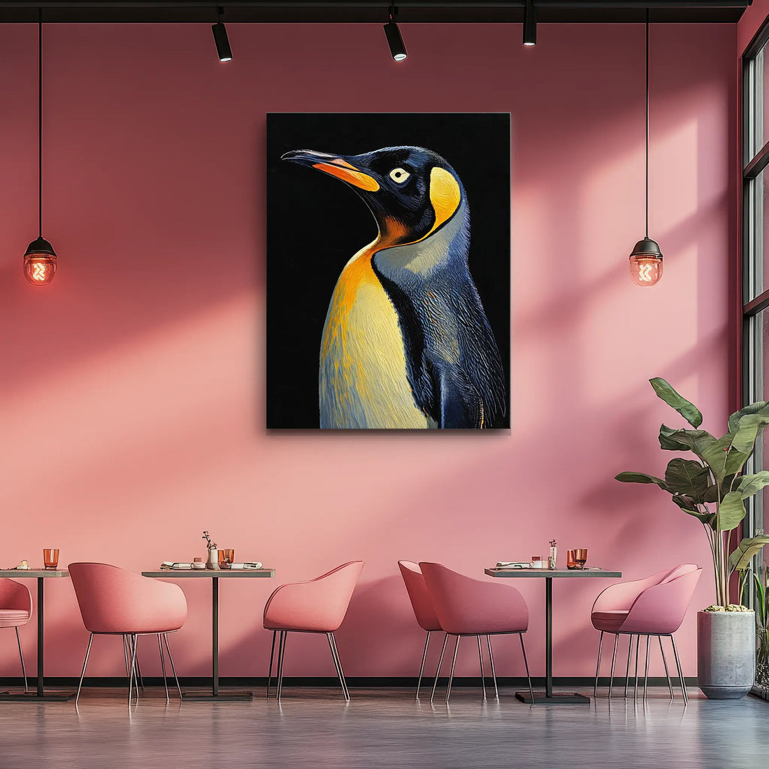 Chilly Charm King Penguin Giclée Print 454612 Visual Wall Art AR3:4V-AR4:5V Giclée Print