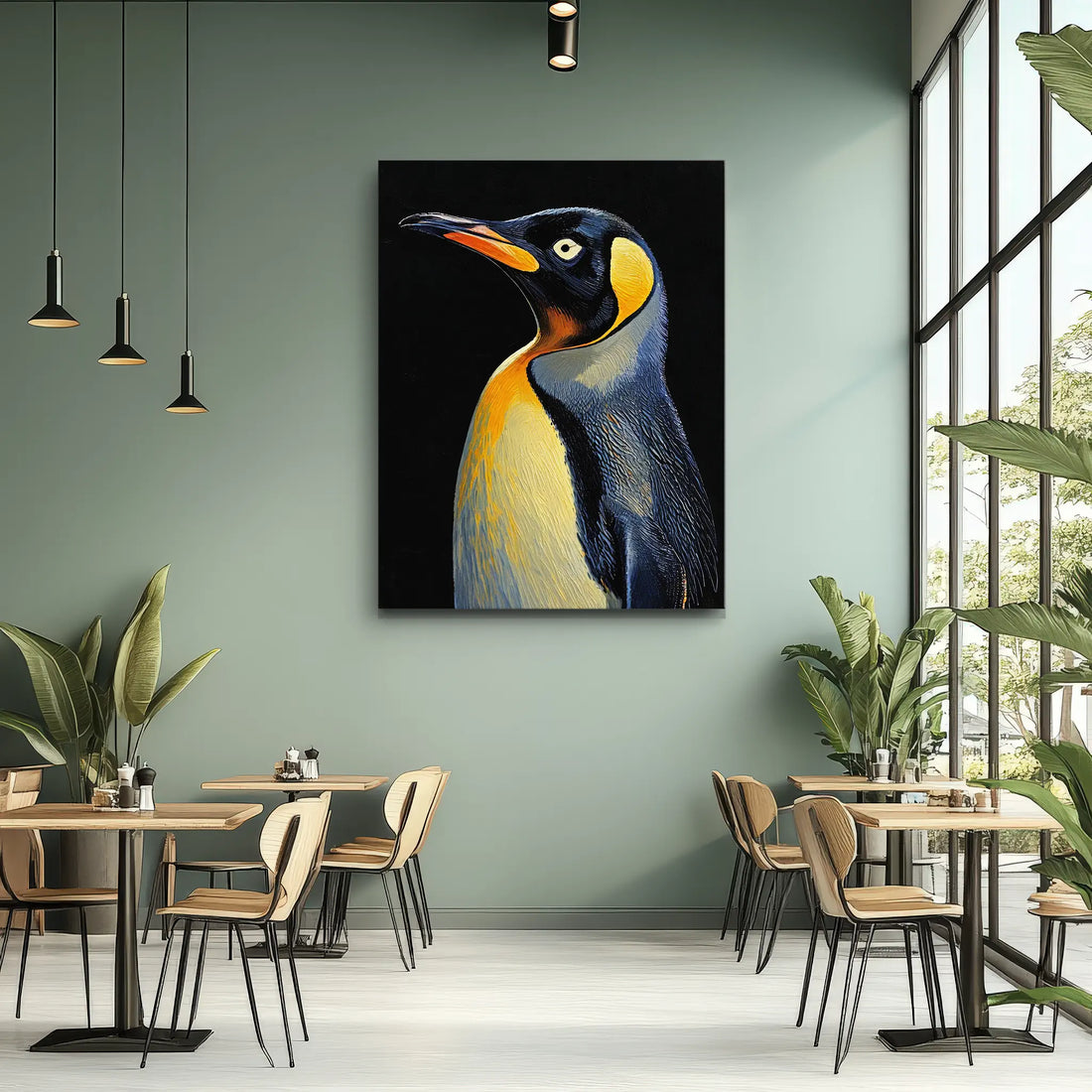 Chilly Charm King Penguin Giclée Print 454612 Visual Wall Art AR3:4V-AR4:5V Giclée Print