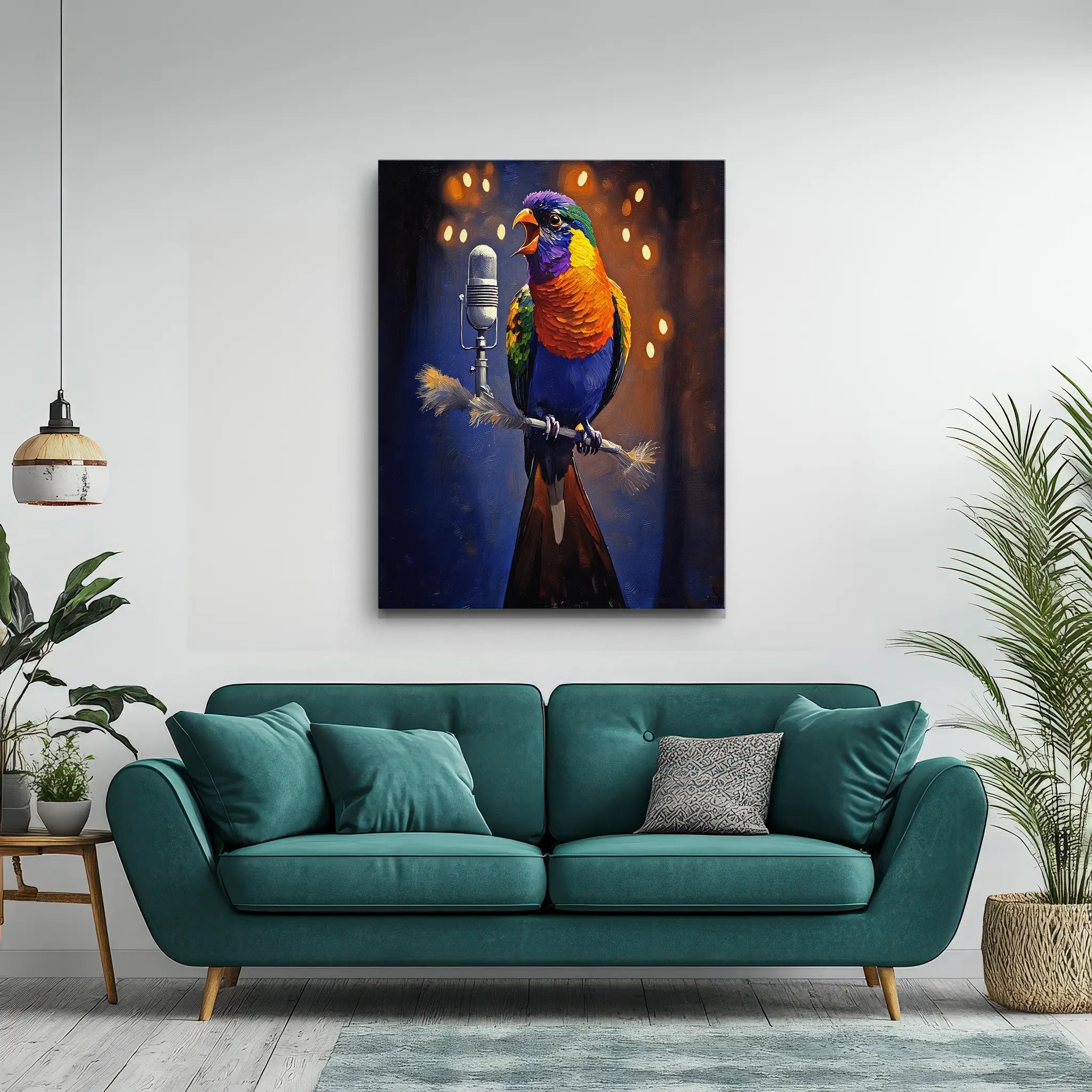 Chorus Of Colors Bird Singing Giclée Print 454006 Visual Wall Art AR3:4V-AR4:5V Giclée Print
