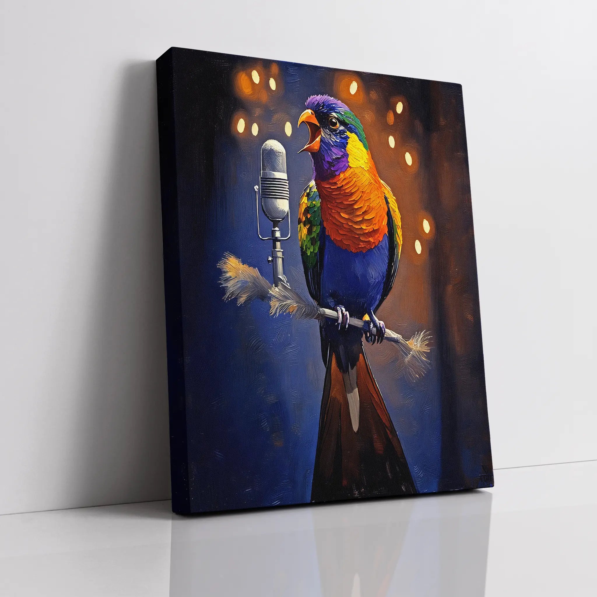 Chorus Of Colors Bird Singing Giclée Print 454006 Visual Wall Art AR3:4V-AR4:5V Giclée Print