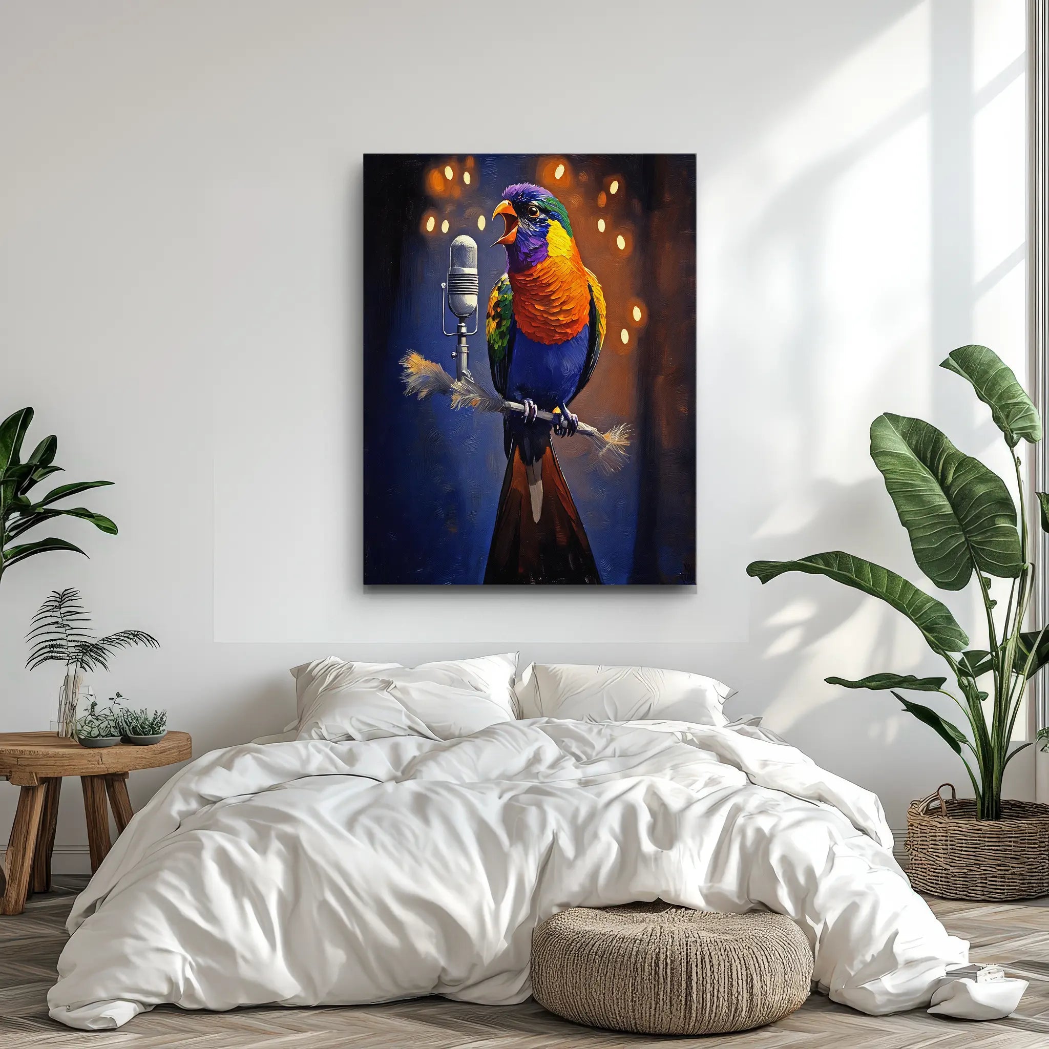 Chorus Of Colors Bird Singing Giclée Print 454006 Visual Wall Art AR3:4V-AR4:5V Giclée Print