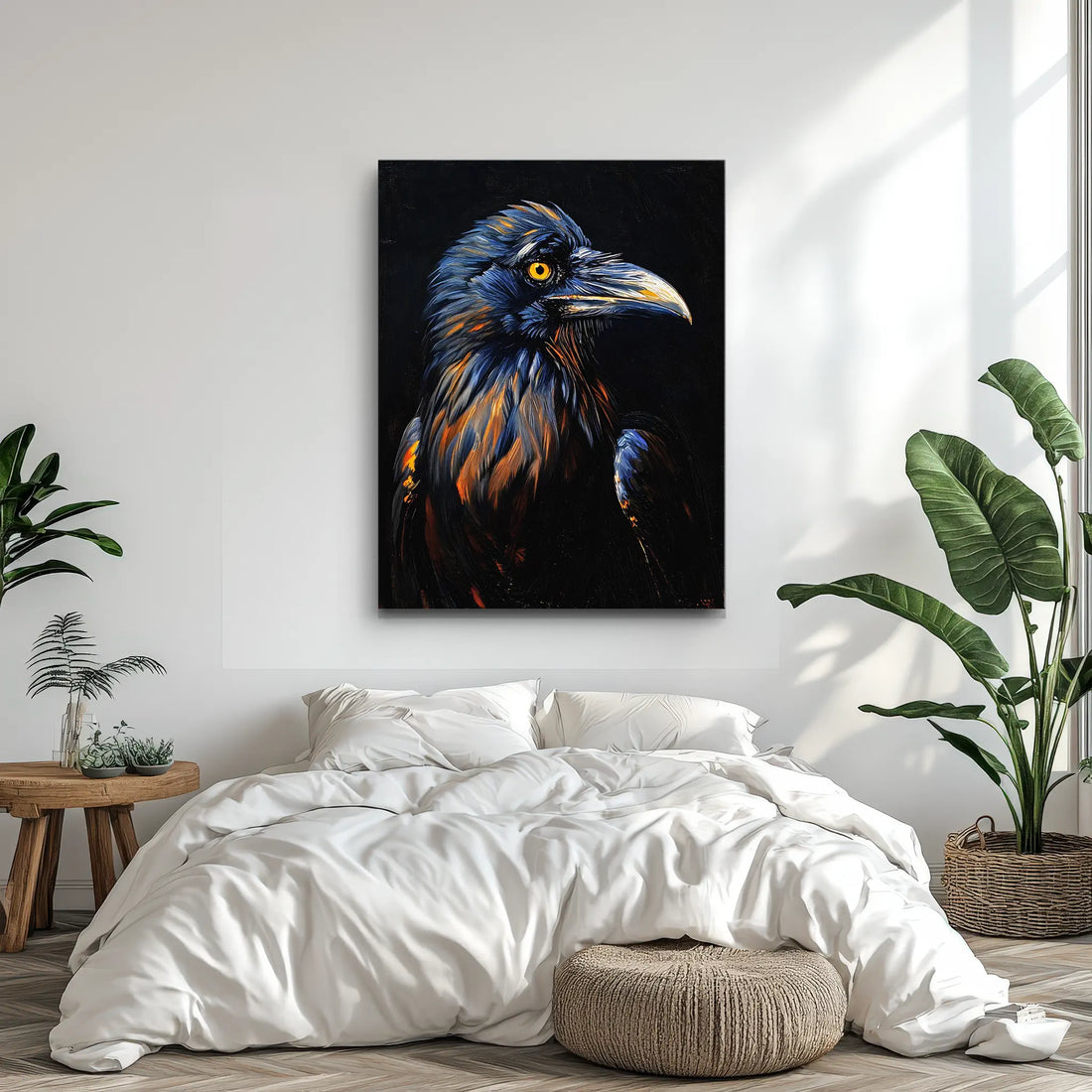Cobalt Sentinel Raven Giclée Print 454613 Visual Wall Art AR3:4V-AR4:5V Giclée Print